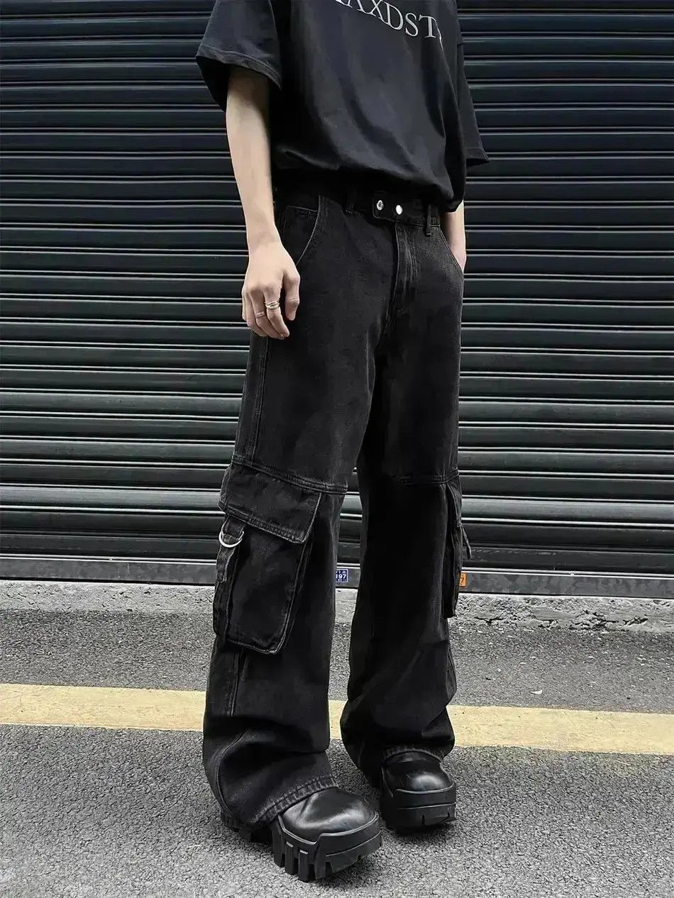 Japanese Brand Large pocket loose floor mop casual pants Size US 32 / EU 48 - 1 Thumbnail