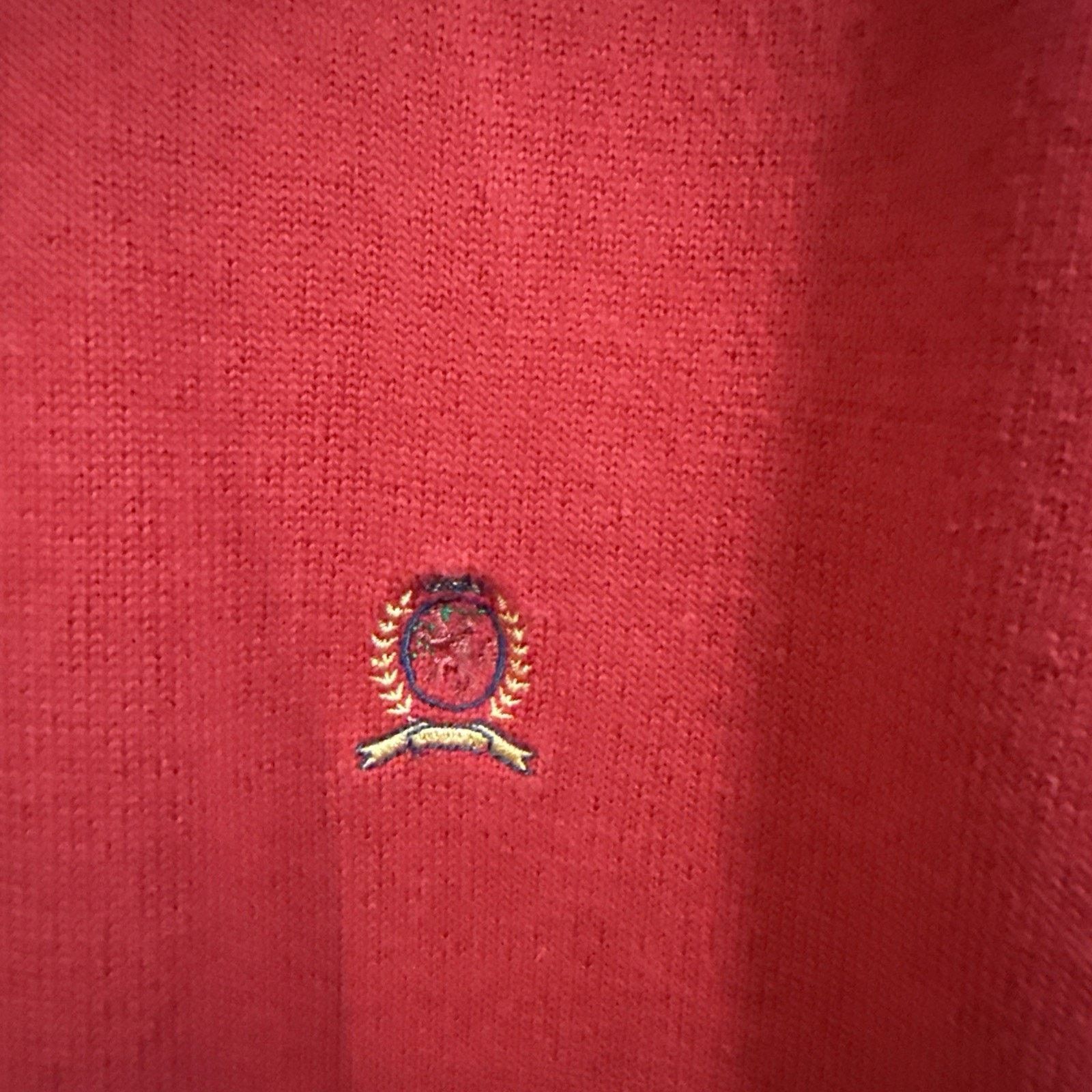 Tommy Hilfiger Tommy Hilfiger Vintage Men's Pullover Sweater Sz L Red logo Size US L / EU 52-54 / 3 - 2 Thumbnail