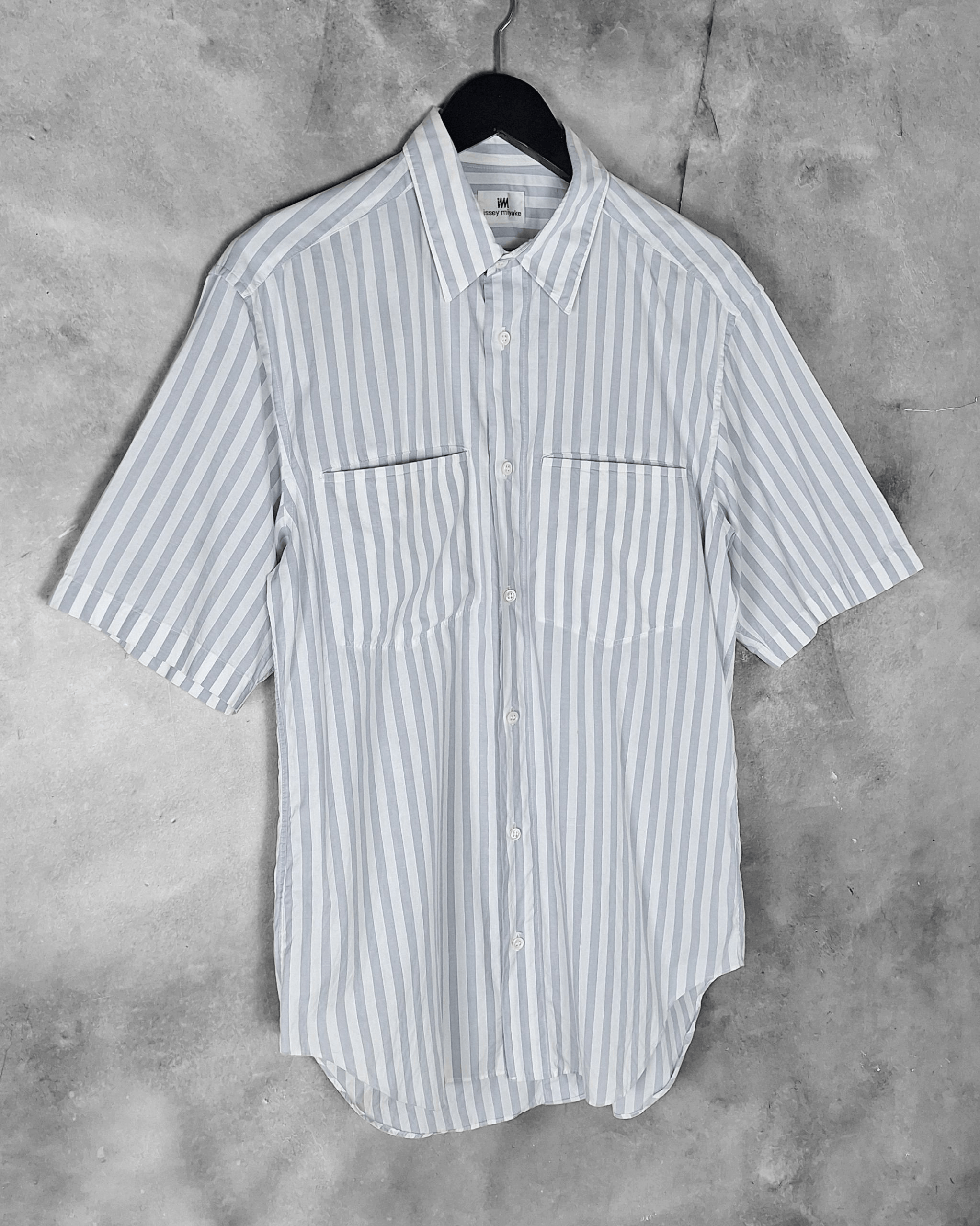 Issey Miyake Vintage Issey Miyake Striped Shirt Size US M / EU 48-50 / 2 - 2 Thumbnail