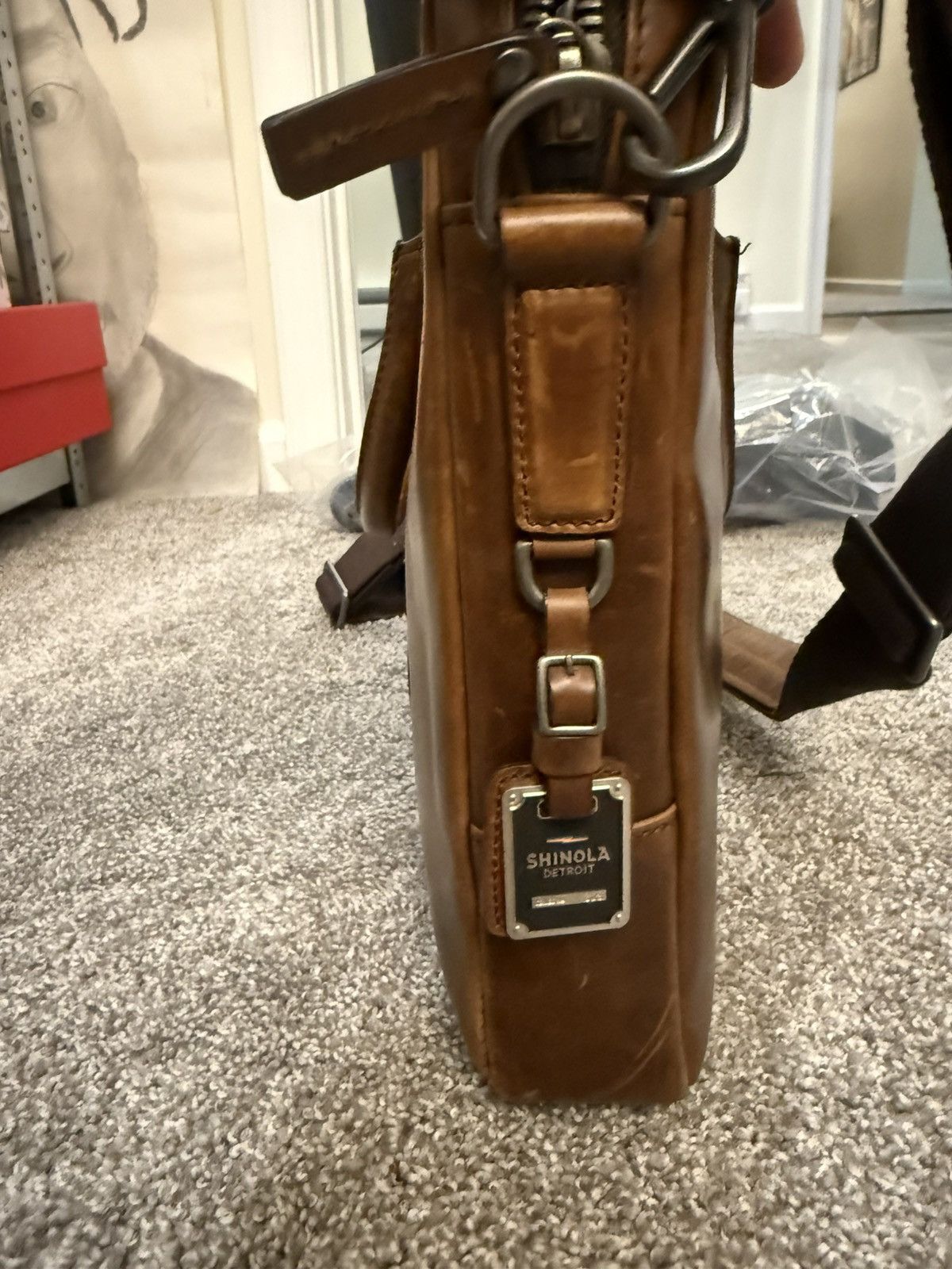 Shinola Mens Leather Laptop Case Size ONE SIZE - 5 Thumbnail