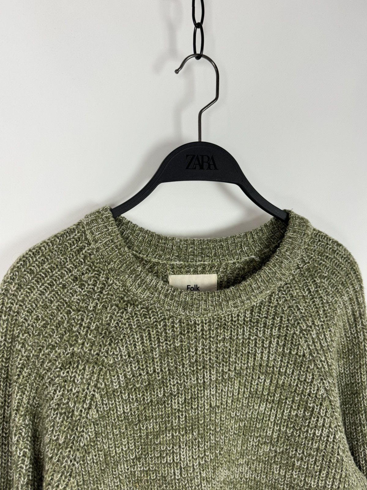 Folk Blend Knitted Crew Neck Sweater