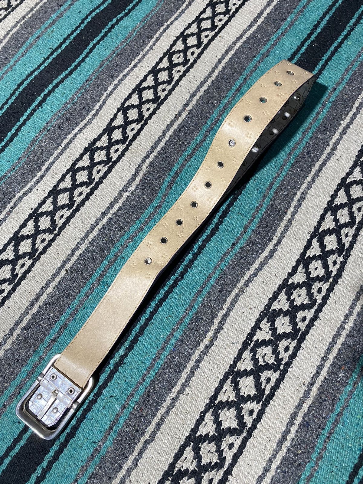 If Six Was Nine 2000s Unknown - Studded Pattern Belt Size ONE SIZE - 8 Thumbnail