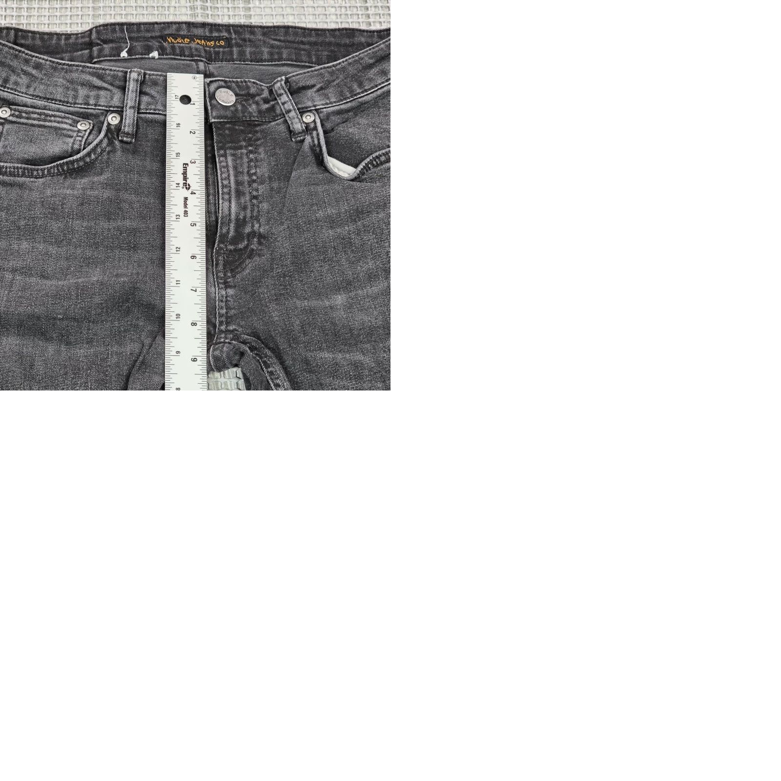 Nudie Jeans Nudie Jeans Co Skinny Lin Jeans Mens Slim 30x32 Black Denim Stretch Pockets 90s Theme Mens Size US 30 / EU 46 - 10 Thumbnail