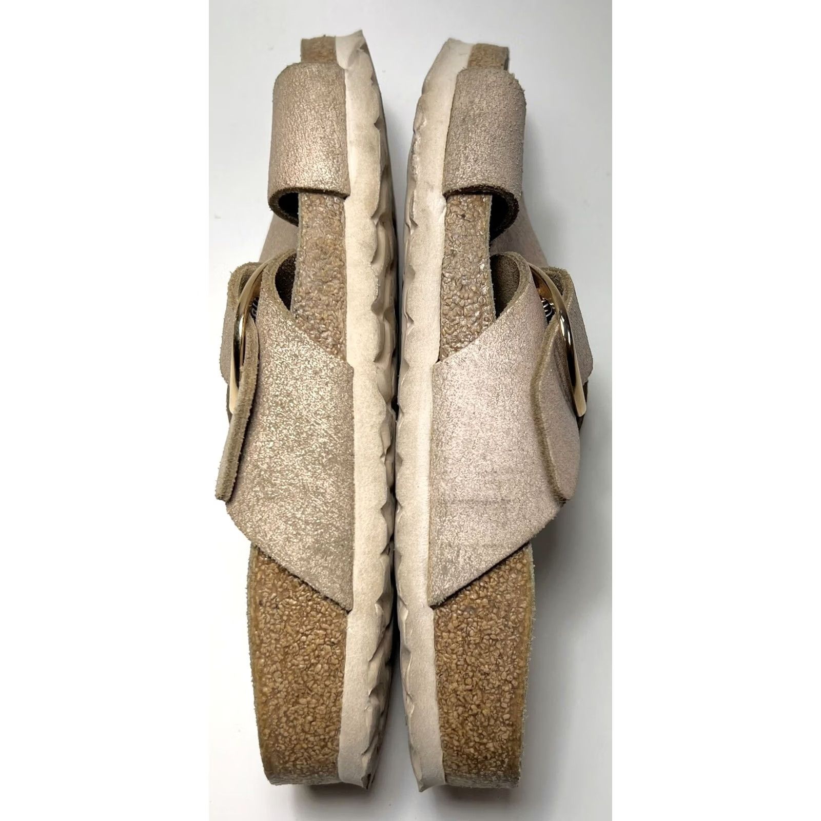 Birkenstock Birkenstock Siena Big Buckle Sandals Leather Rose Gold 36 US 6 Women Size US 6 / IT 36 - 4 Thumbnail