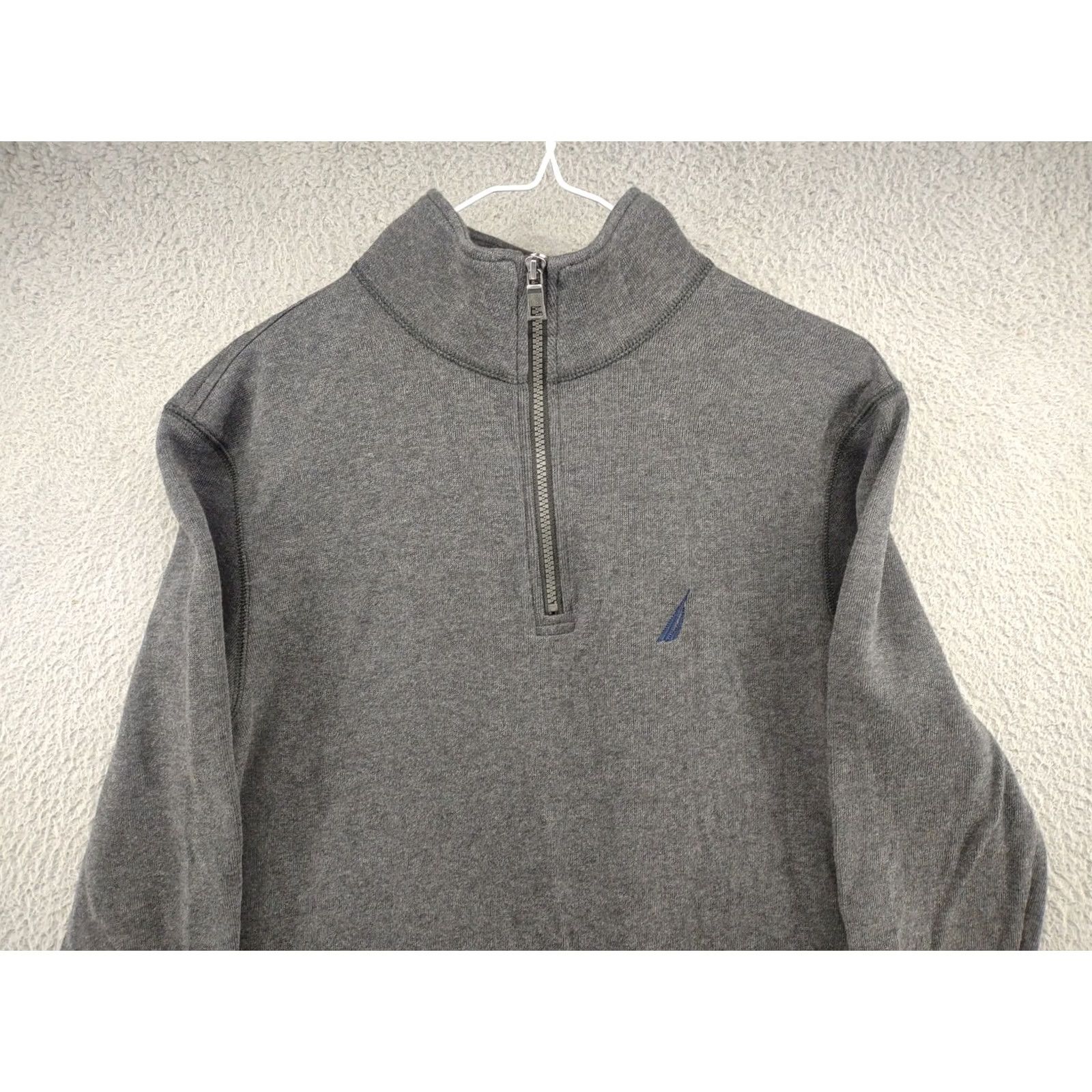 Nautica Nautica Mens Gray 1/4 Zip Pullover Sweater M Size Clothing Casual Outdoors Size US M / EU 48-50 / 2 - 3 Thumbnail