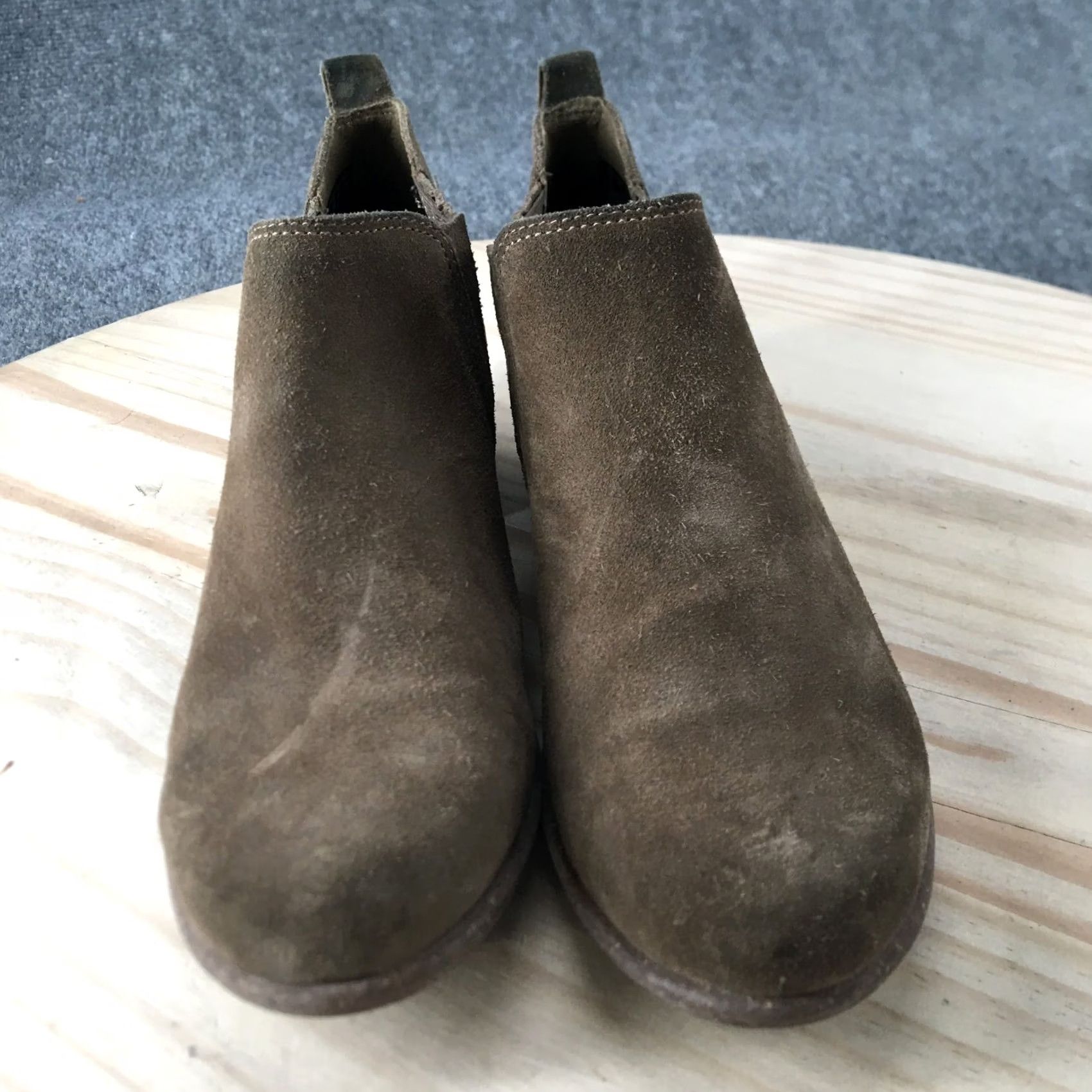 Clarks Clarks Booties Womens 8.5 M Ankle Chelsea Brown Leather Pull On Heels Boot Size US 9 / IT 39 - 6 Thumbnail