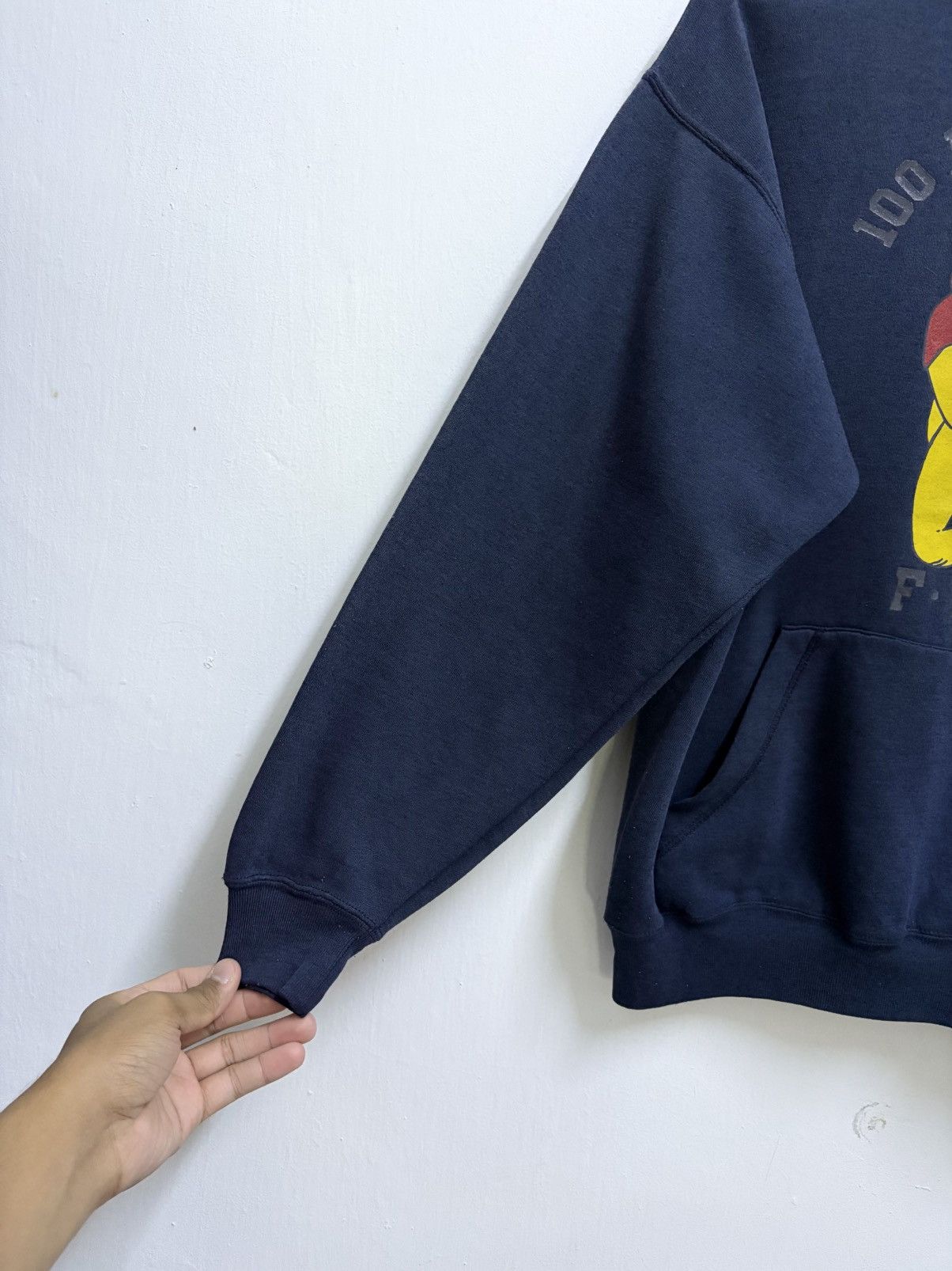 Vintage Vintage 90's Winnie The Pooh " Say No to Drugs " Navy Hoodie Size US M / EU 48-50 / 2 - 7 Thumbnail