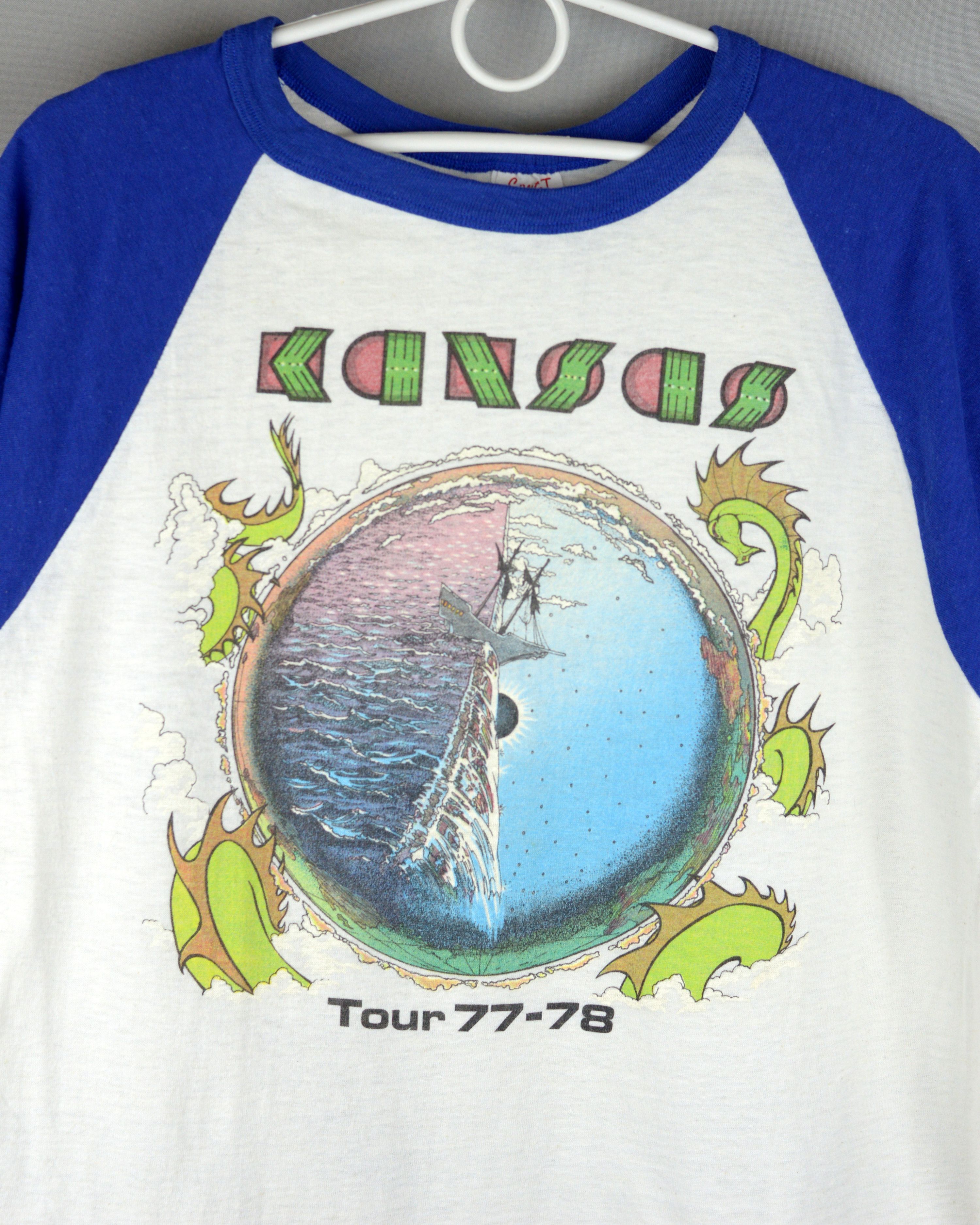Vintage Vintage Kansas 1977 - 1978 tour t shirt Size US L / EU 52-54 / 3 - 3 Thumbnail