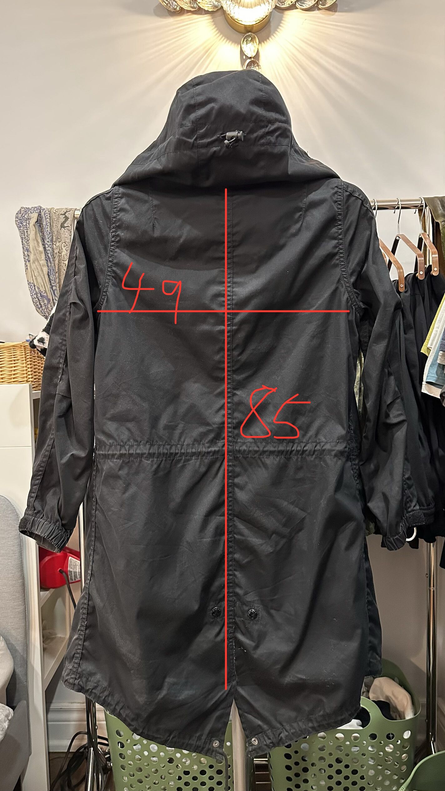 Japanese Brand Vintage Japanese Made in Japan Black Hooded Parka Size US S / EU 44-46 / 1 - 4 Thumbnail