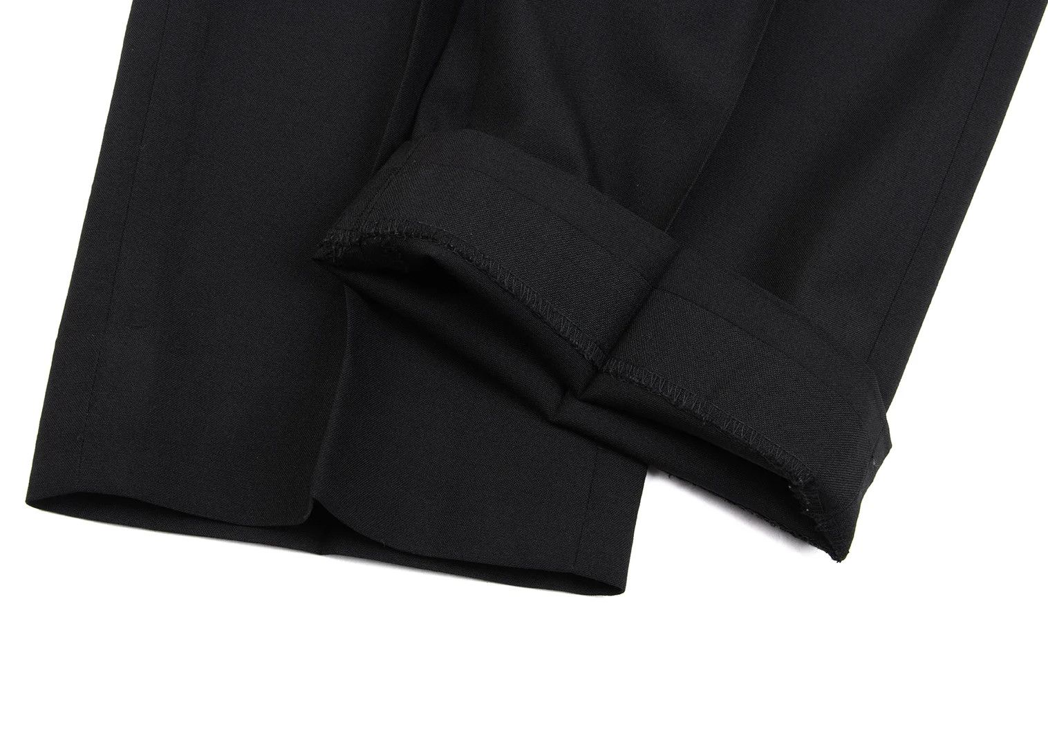 Jean Paul Gaultier Wool Tuck Tapered Pants in Black Size 50 Size US 34 / EU 50 - 9 Thumbnail