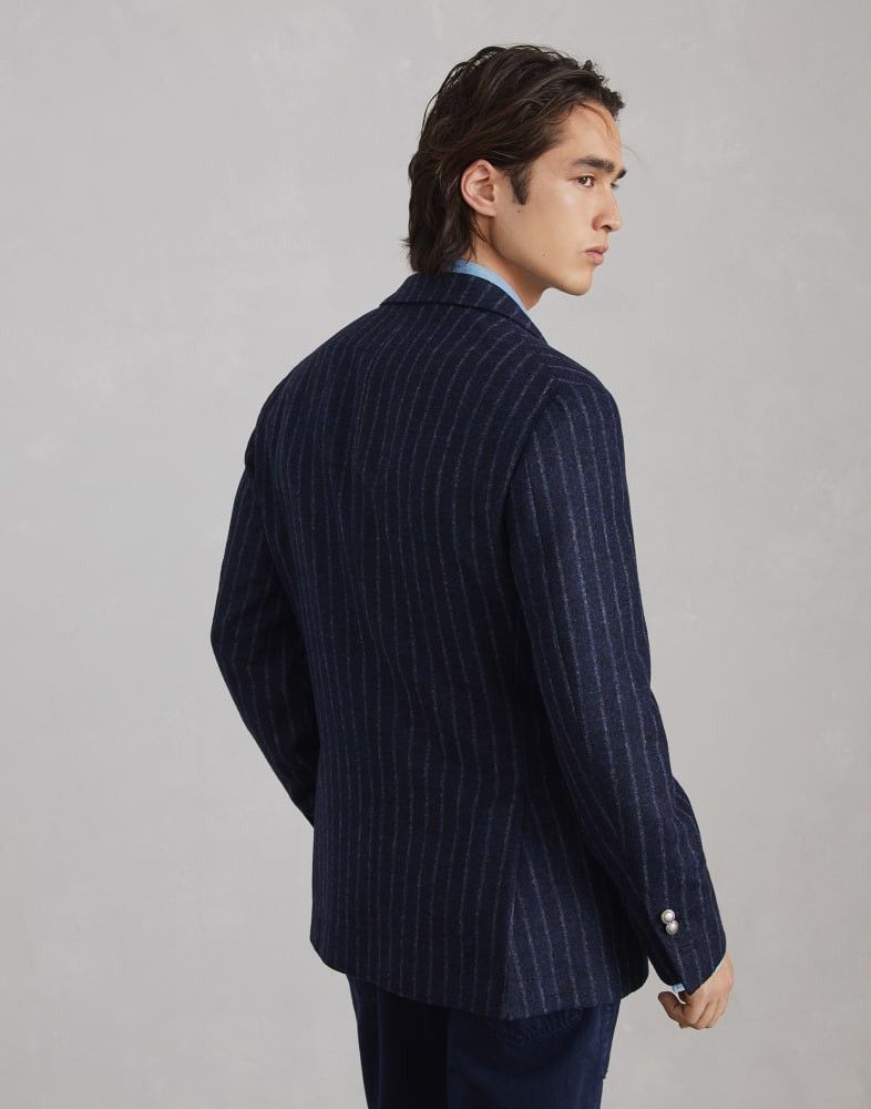 Brunello Cucinelli o1w1db10825 Suit-Type Jacket in Blue Size US M / EU 48-50 / 2 - 4 Thumbnail