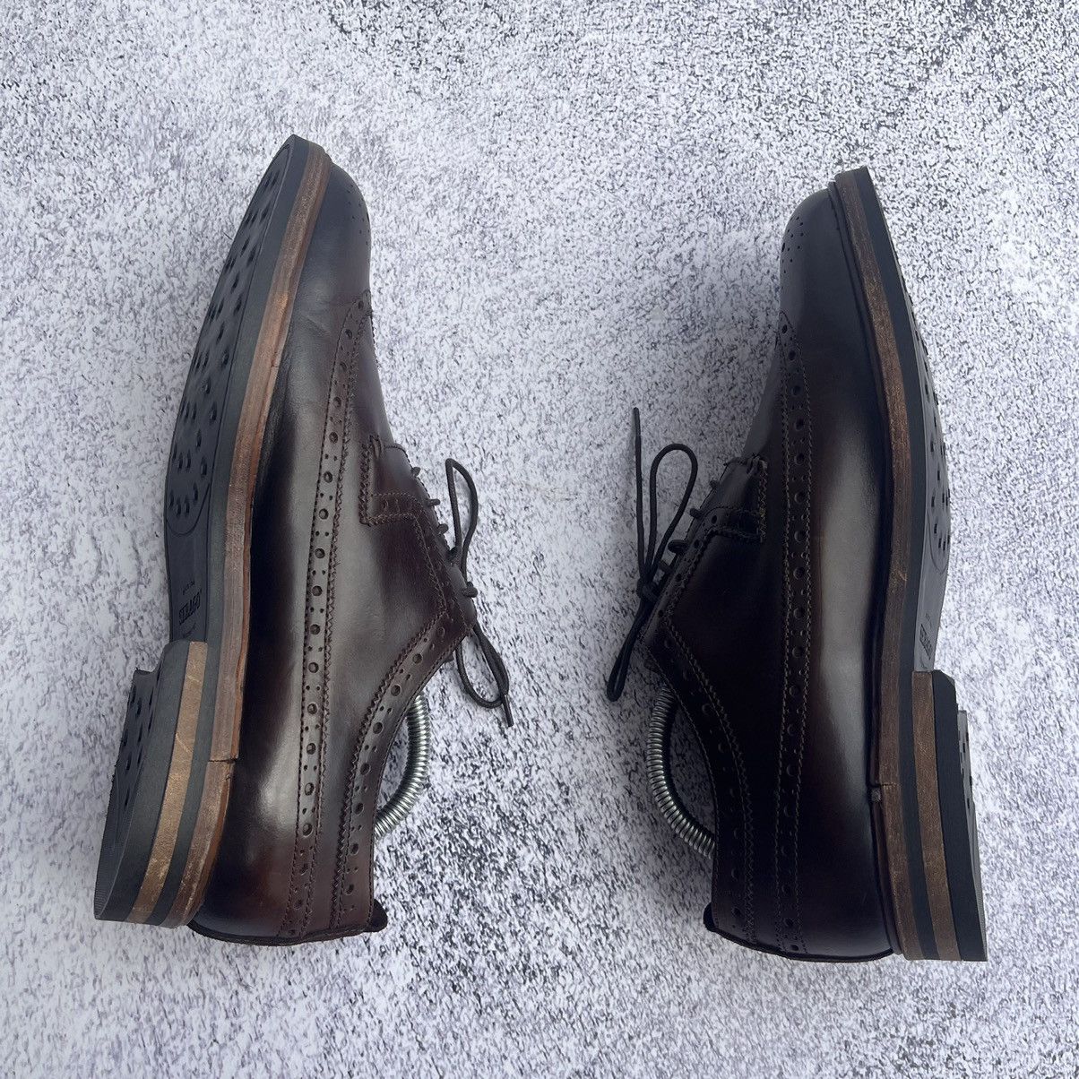 Leather × Sebago SEBAGO brown detailed leather brogue derby shoes Size US 13 / EU 46 - 3 Thumbnail
