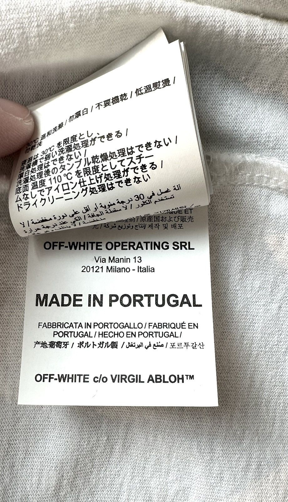 Off-White OFF-WHITE SS20 Pascal Golden Ratio Painting Long-Sleeve Size US L / EU 52-54 / 3 - 6 Thumbnail