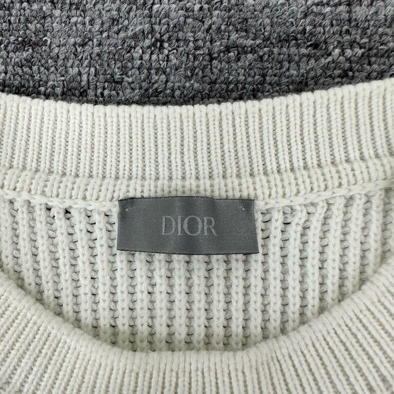 Dior dior black and white logo knit sweater Size US L / EU 52-54 / 3 - 6 Thumbnail