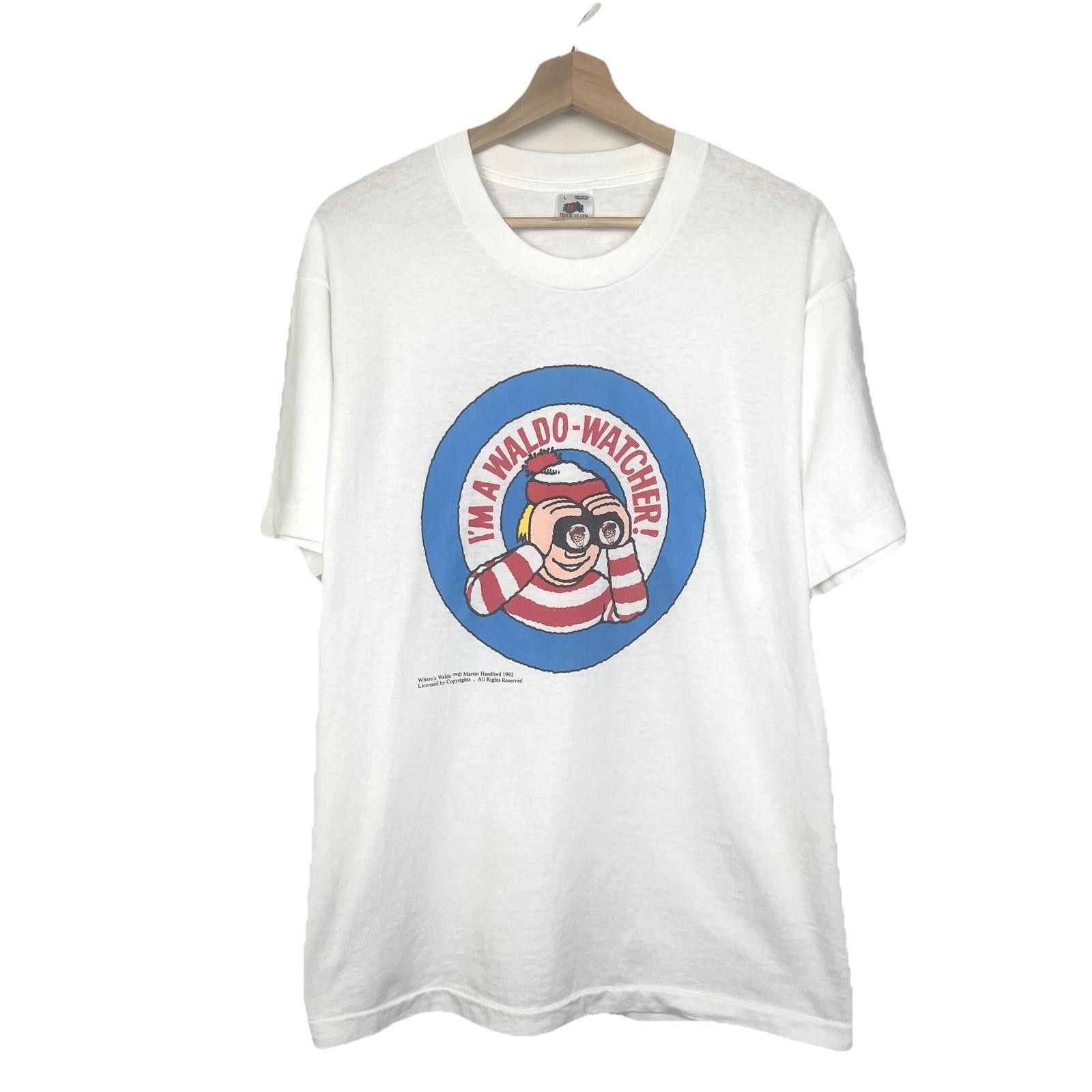 Other Vintage 90s Where's Waldo Cartoon White T Shirt Large Size US L / EU 52-54 / 3 - 1 Thumbnail