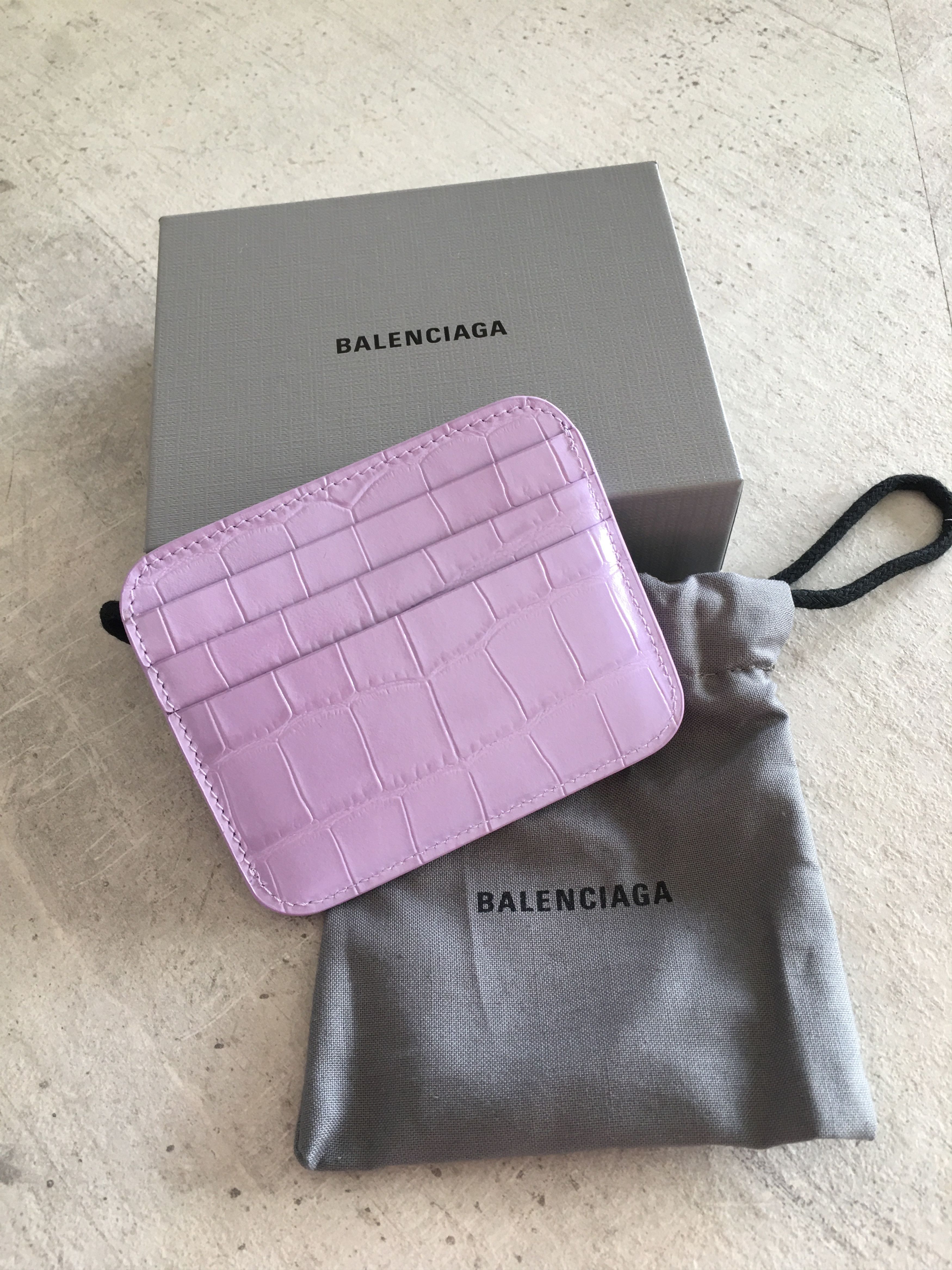Balenciaga Card Hold in Leather Shiny Print Balenciaga Size ONE SIZE - 2 Thumbnail