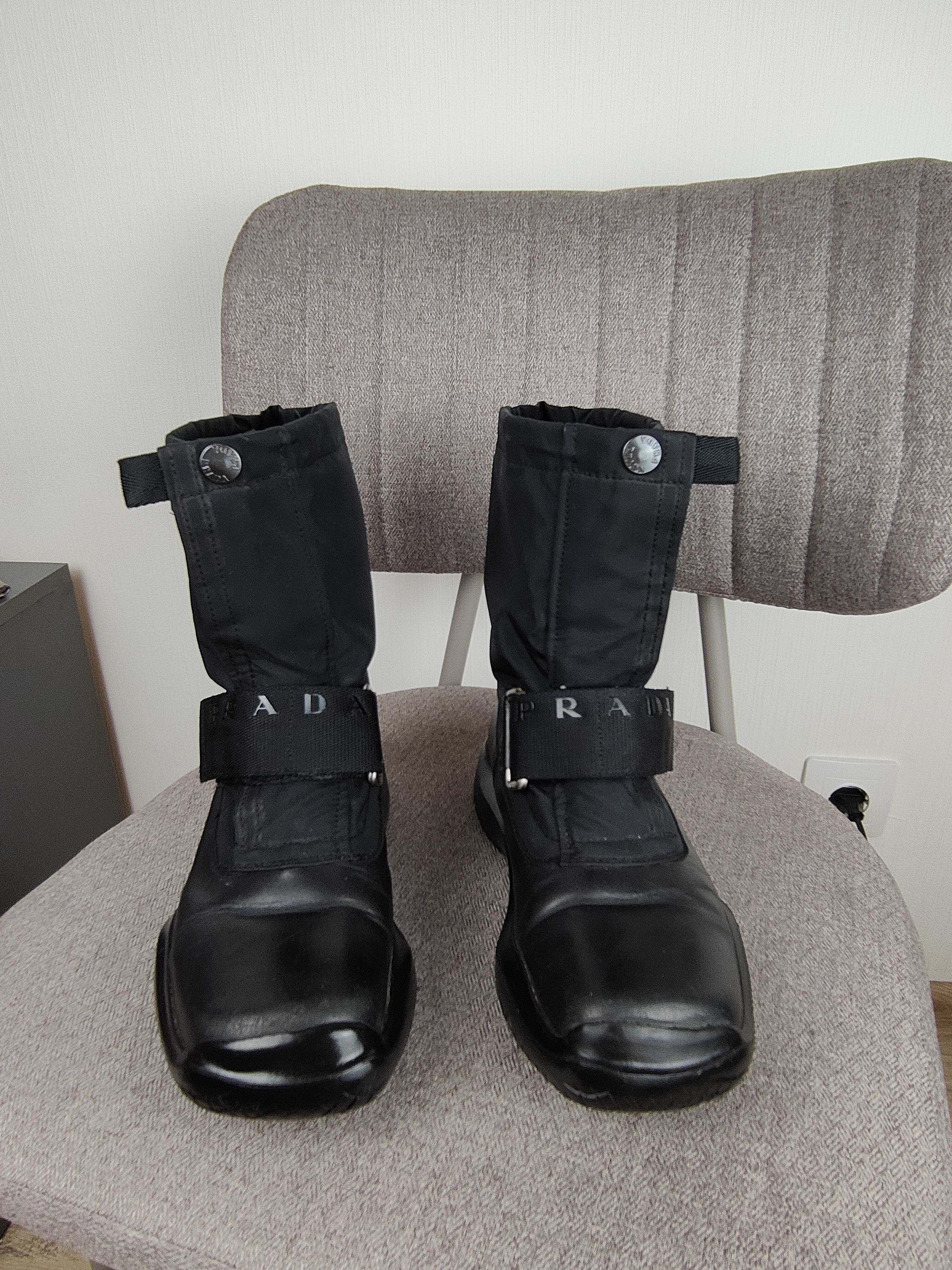 Prada Prada Iconic Square Toe Velcro Zip Boots F/W 1999 Size US 8 / EU 41 - 5 Thumbnail