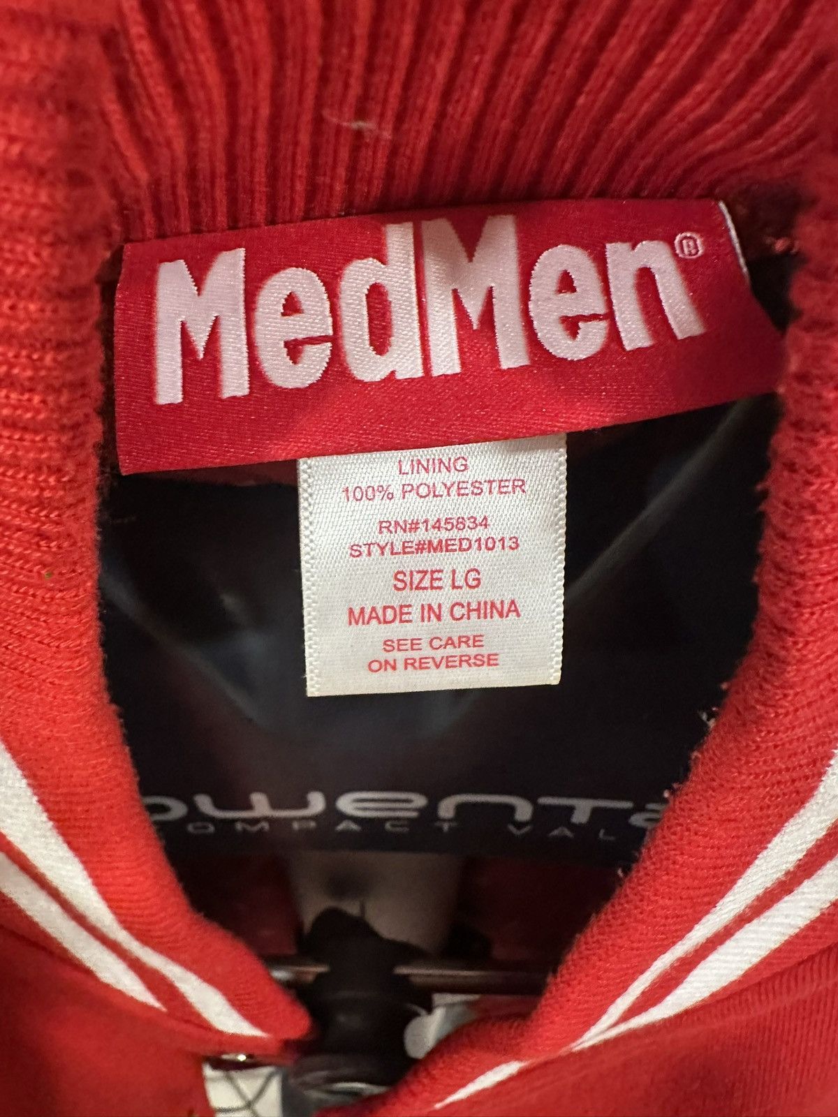 Other MedMen red bomber jacket Sz L Size US L / EU 52-54 / 3 - 4 Thumbnail