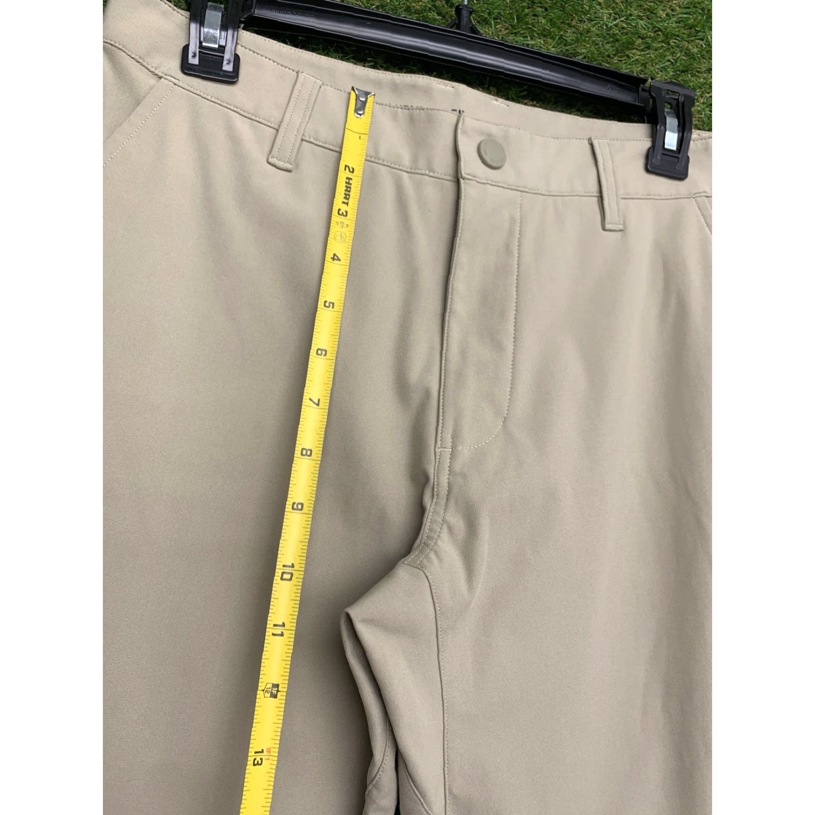 Rhone Rhone Mens Commuter Pant Regular Slim Straight Leg Beige 30x28 Pants Chino 5-Pocket Belt Loops Zip Front Flat Front Polyester Classic Style No. 100036 Size US 30 / EU 46 - 6 Thumbnail