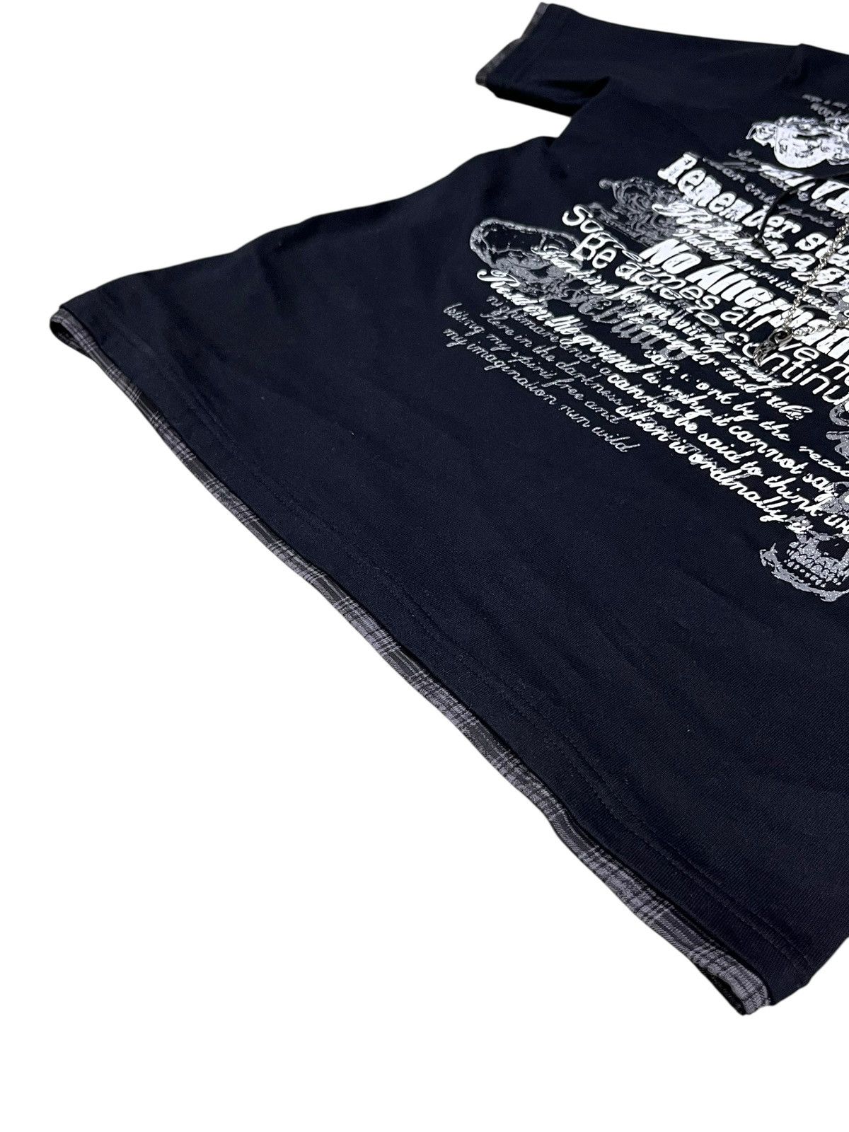 Seditionaries 💀Beaumere Punk Skull Graphic Poem Lace-Up Necklace T-Shirt Size US M / EU 48-50 / 2 - 12 Thumbnail