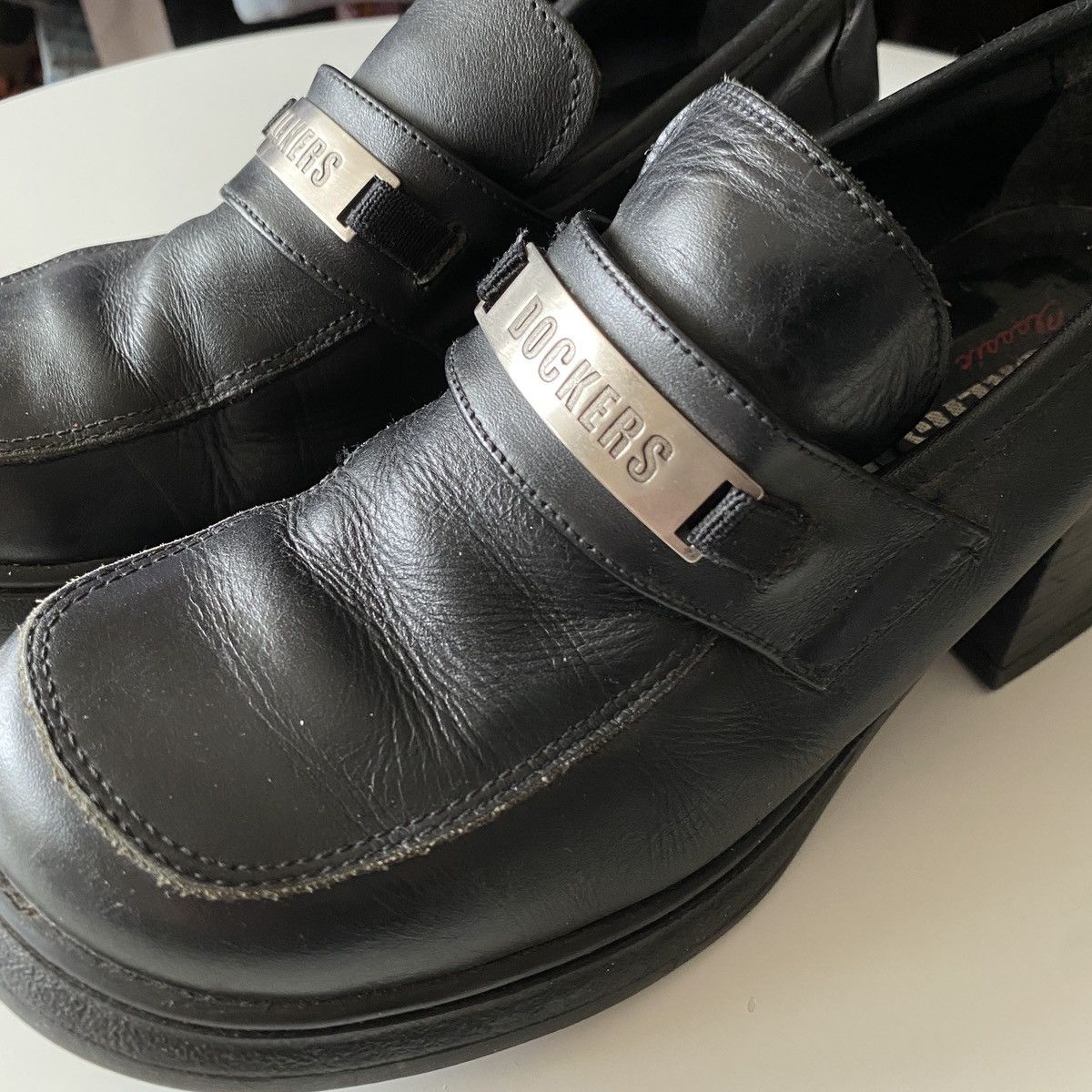 Designer × Dockers × Vintage vintage genuine leather mules dockers Size US 8 / IT 38 - 6 Thumbnail