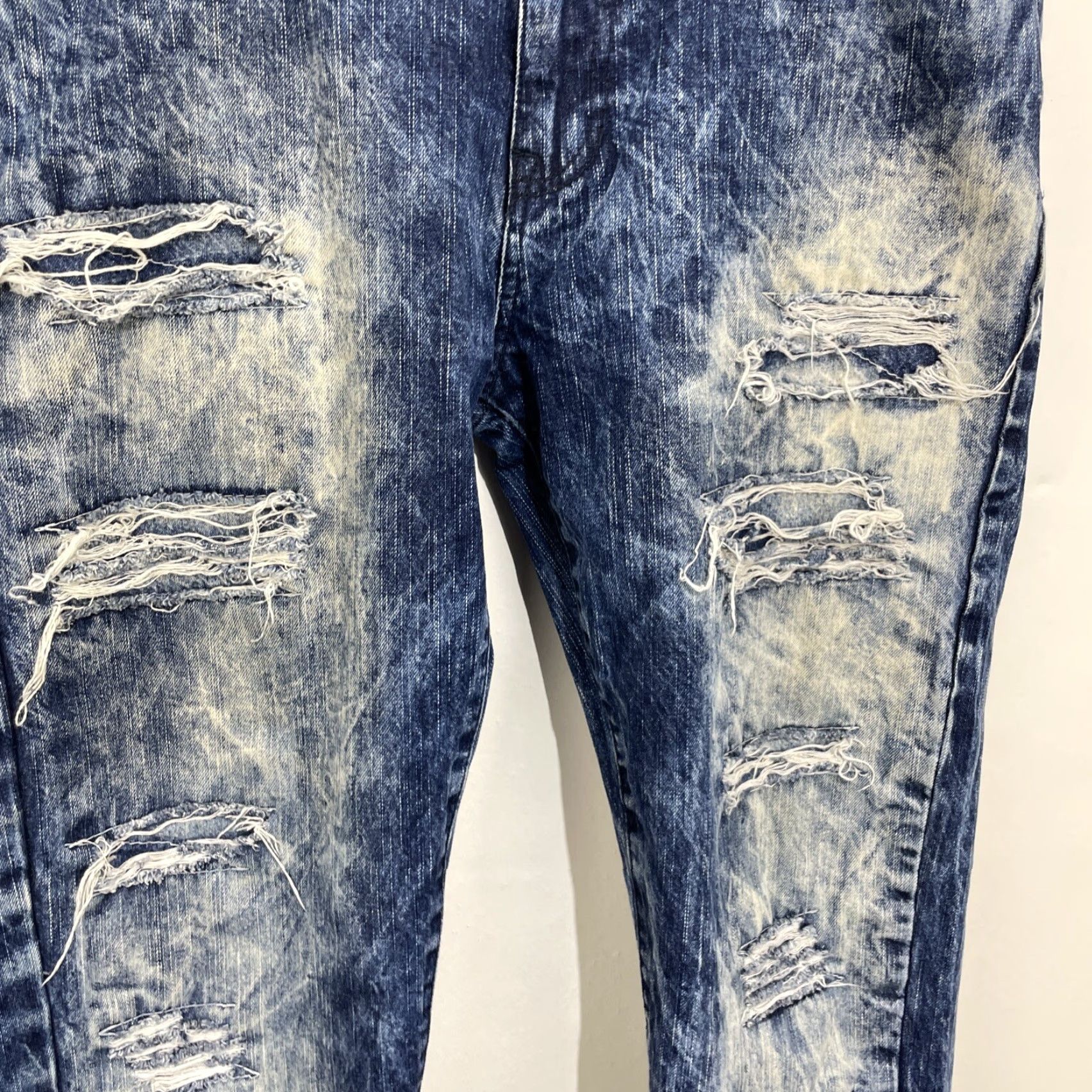Southpole Southpole Jeans Hip Hop Blue 36x30 Distressed High Rise Regular 5-Pocket Denim Men’s Men Size US 36 / EU 52 - 5 Thumbnail