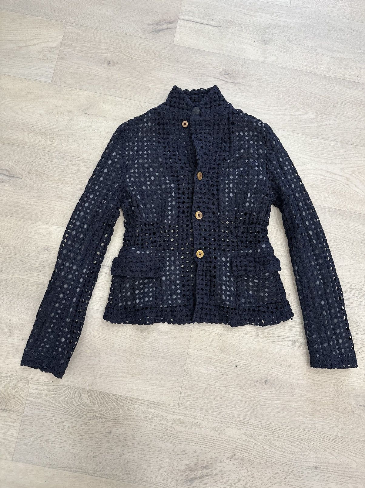 image of Comme Des Garcons Vintage Jacket in Navy, Men's (Size Small)