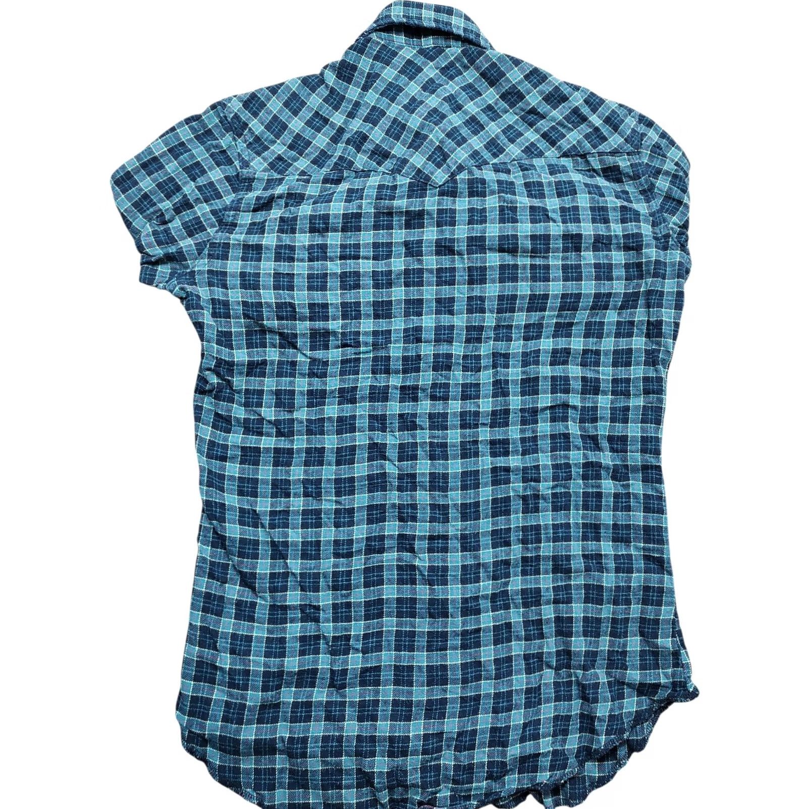 Wrangler VINTAGE Wrangler Shirt Mens S Green Plaid Flannel Pearl Snap Western Cowboy 90s Boys? No—Mens. Size US S / EU 44-46 / 1 - 3 Thumbnail