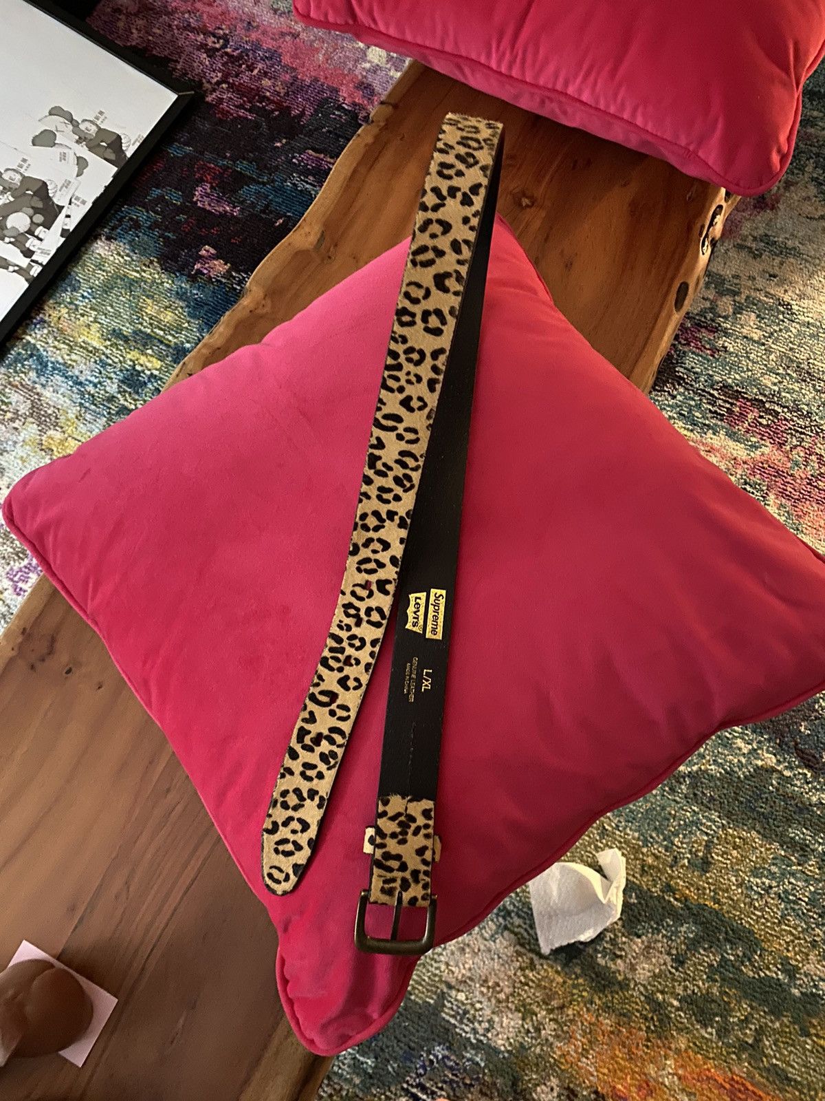 Levi's × Supreme Supreme x Levis Leopard Print Fur Belt - 2012 Size 36 - 2 Thumbnail