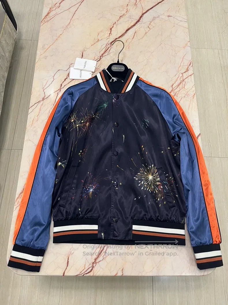 Valentino Valentino Fireworks jacket baseball collar casual coat Size US M / EU 48-50 / 2 - 1 Thumbnail