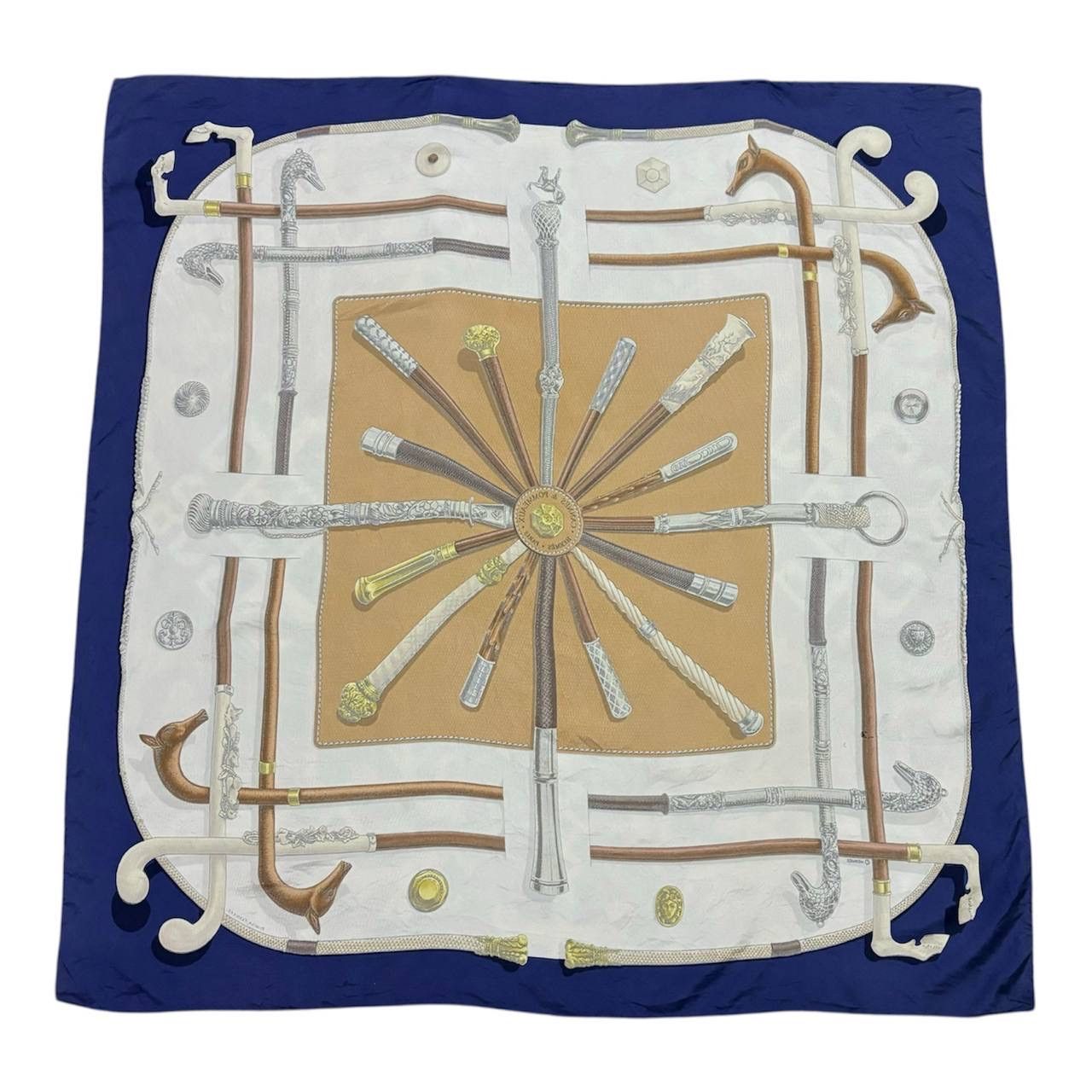 Hermes Vintage Hermes Silk Luxury Scarf Babushka Size ONE SIZE - 2 Thumbnail