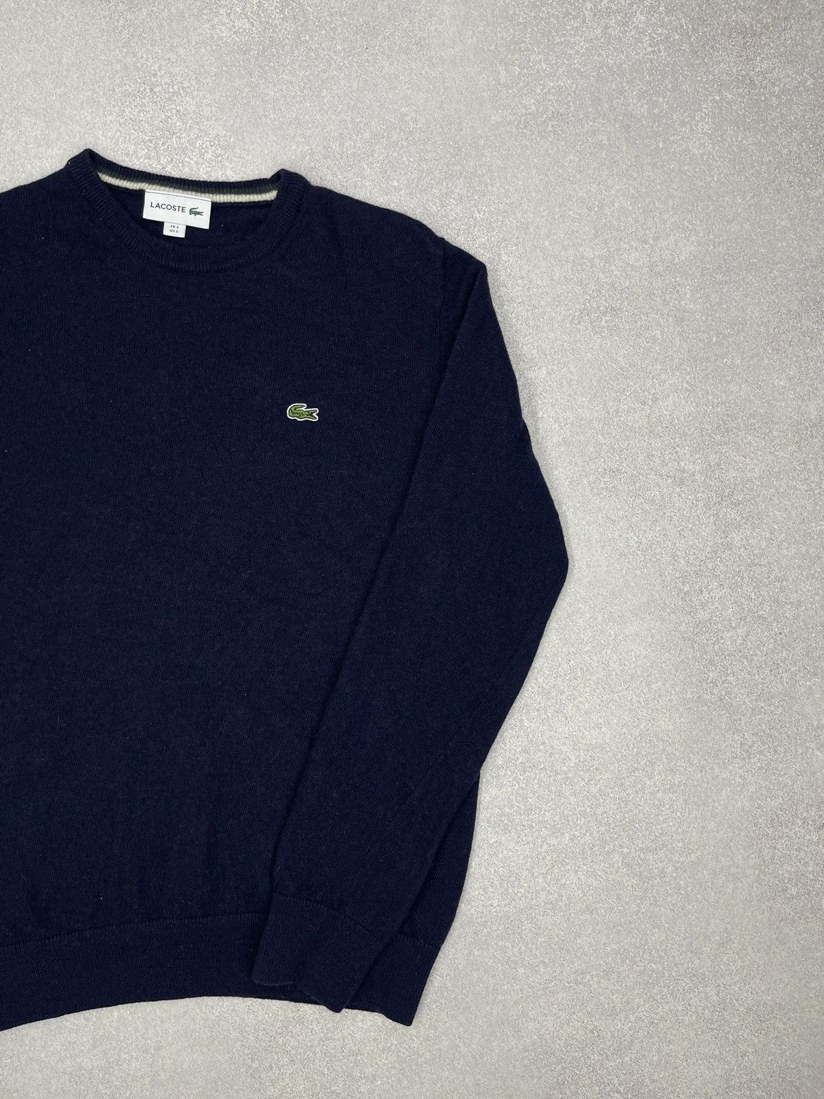 Lacoste Mens Lacoste Wool Sweater Navy Size S Size US S / EU 44-46 / 1 - 3 Thumbnail