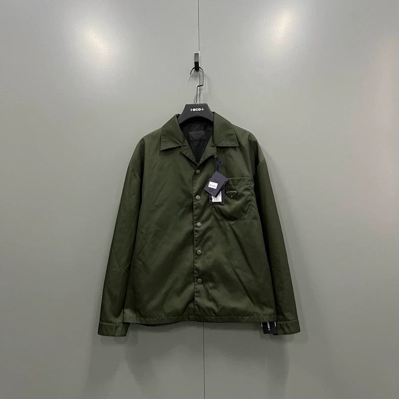 Prada Prada Army green triangle logo jacket 2501-Nextarrow Size US L / EU 52-54 / 3 - 1 Thumbnail