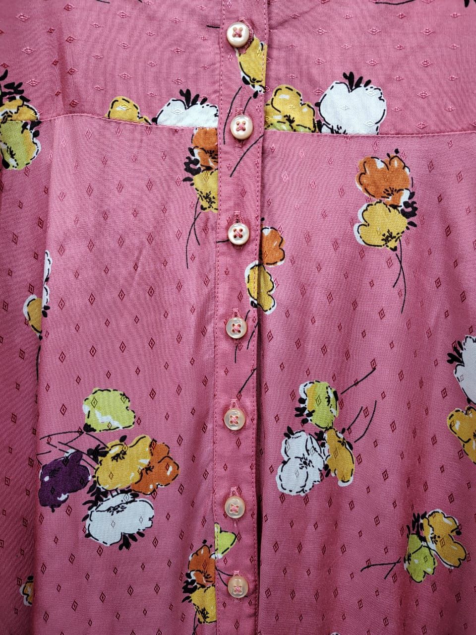 Other By Timo Relaxed Fit Floral Print Organza Dress Size S / US 4 / IT 40 - 6 Thumbnail