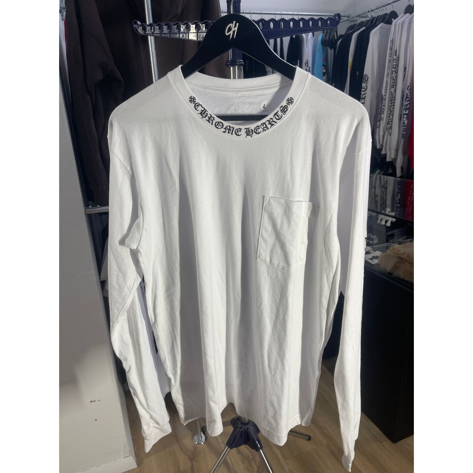 Chrome Hearts Chrome Hearts Neck Logo Long Sleeve Pocket T-Shirt Size US L / EU 52-54 / 3 - 1 Thumbnail