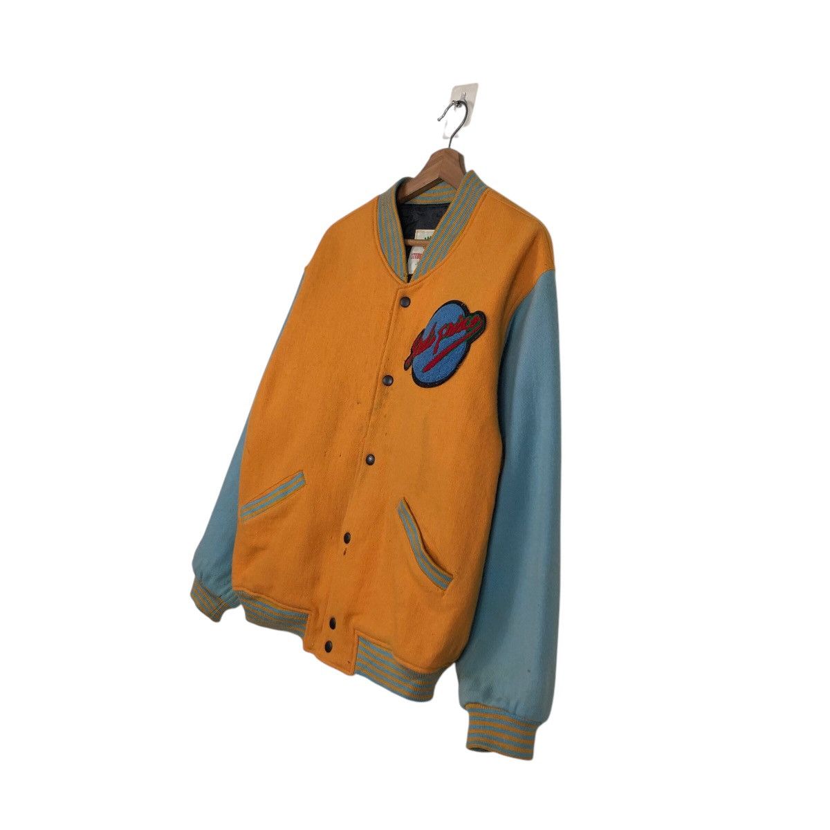 Hysteric Glamour 📌Vintage Bomber Jacket Studio Frisco Big Logo Embroidered Size US L / EU 52-54 / 3 - 3 Thumbnail