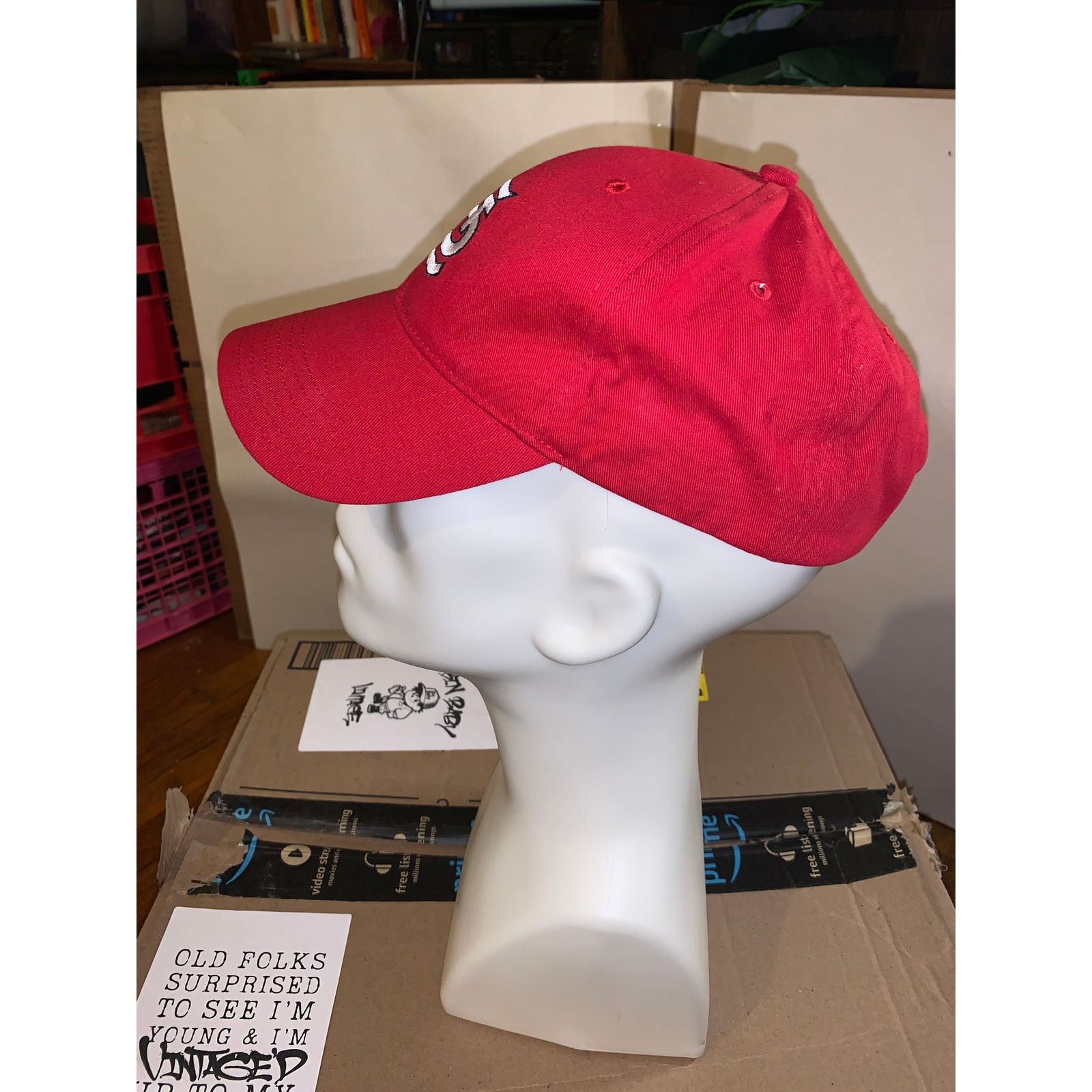 MLB St Louis Cardinals Hat Red Adjustable MLB Baseball Cap Size ONE SIZE - 5 Thumbnail