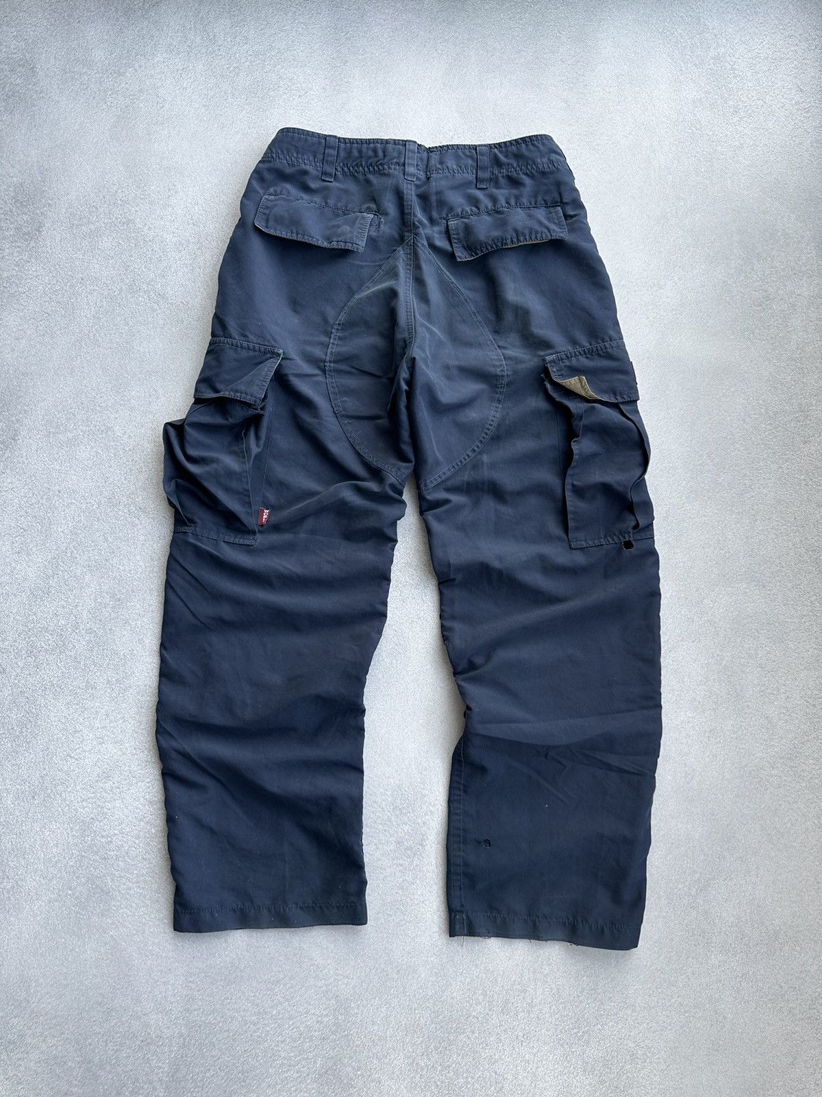 Vintage × World Industries Vintage World Industries 90sUSA Nylon Distressed Cargo Pants Size US 28 / EU 44 - 15 Thumbnail