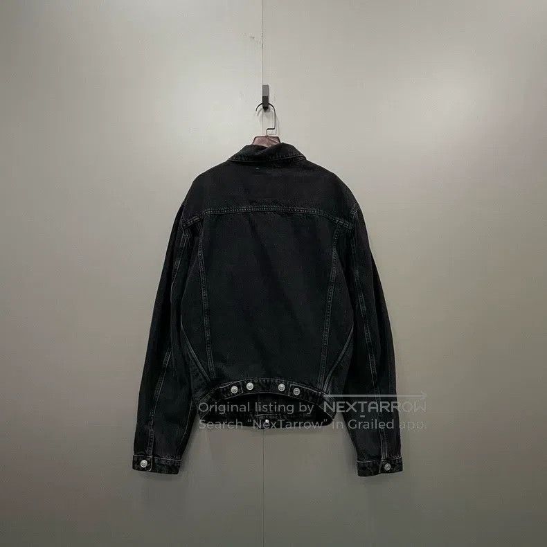 Balenciaga Balenciaga Black Washed Denim Jacket Size US M / EU 48-50 / 2 - 2 Thumbnail