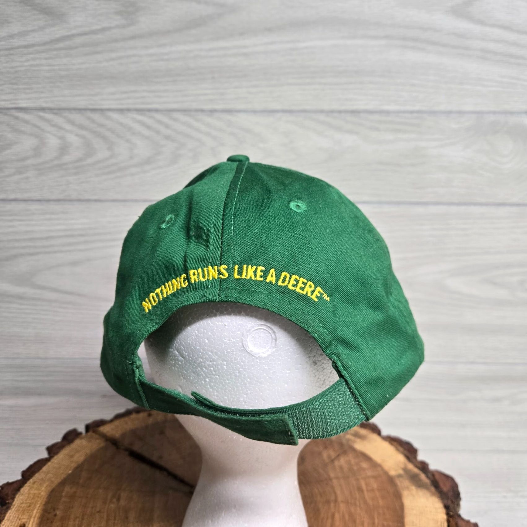 John Deere John Deere Hat Cap Green Adult Adjustable Nylon Baseball Cap Farming Mens Strapback Soccer? Size ONE SIZE - 3 Thumbnail