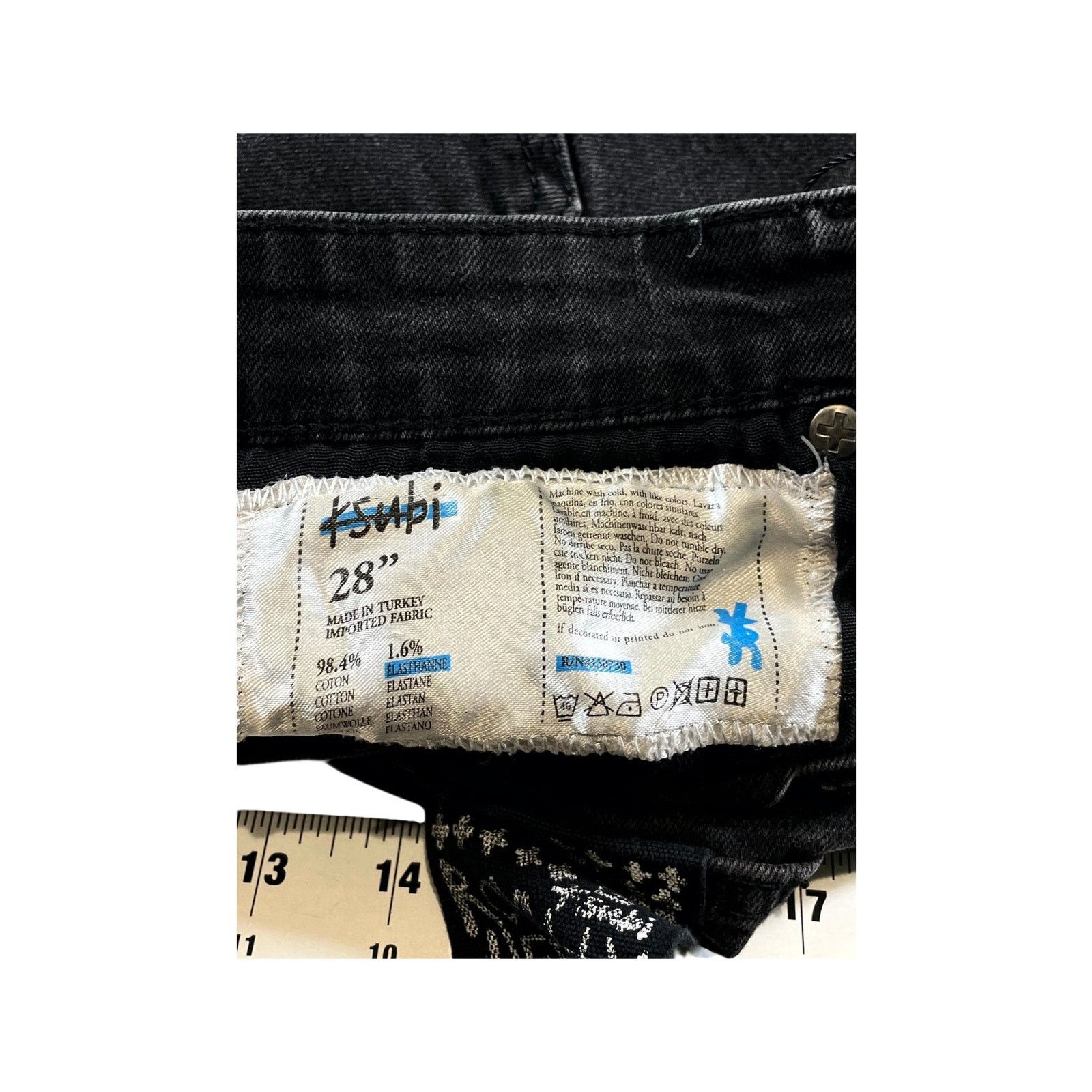 Ksubi Ksubi Plain Black Wash Jeans Size US 28 / EU 44 - 4 Thumbnail