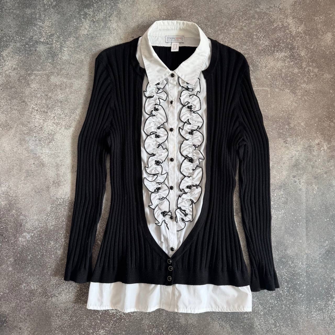 20471120 × Vintage Super Sexy Vintage Y2K Long Sleeve Blouse Size L / US 10 / IT 46 - 1 Thumbnail