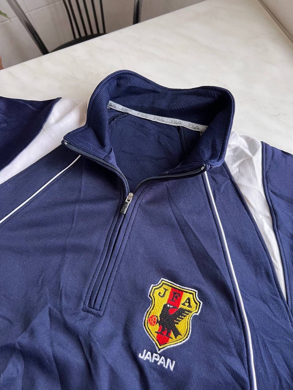 Fila 80s/90s Fila Japan JFA Y2K Soccer Vintage Zip Sweatshirt 1/3 Size US M / EU 48-50 / 2 - 3 Thumbnail