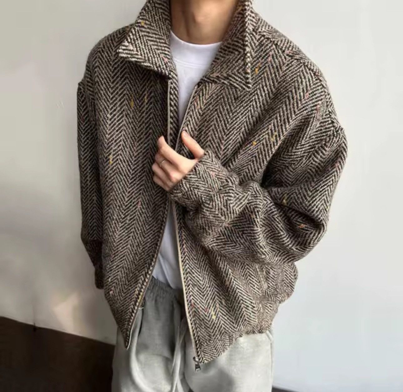 Vintage Plaid Retro Y2k Streetwear Zipper Casual Jacket Bomber Size US M / EU 48-50 / 2 - 2 Thumbnail