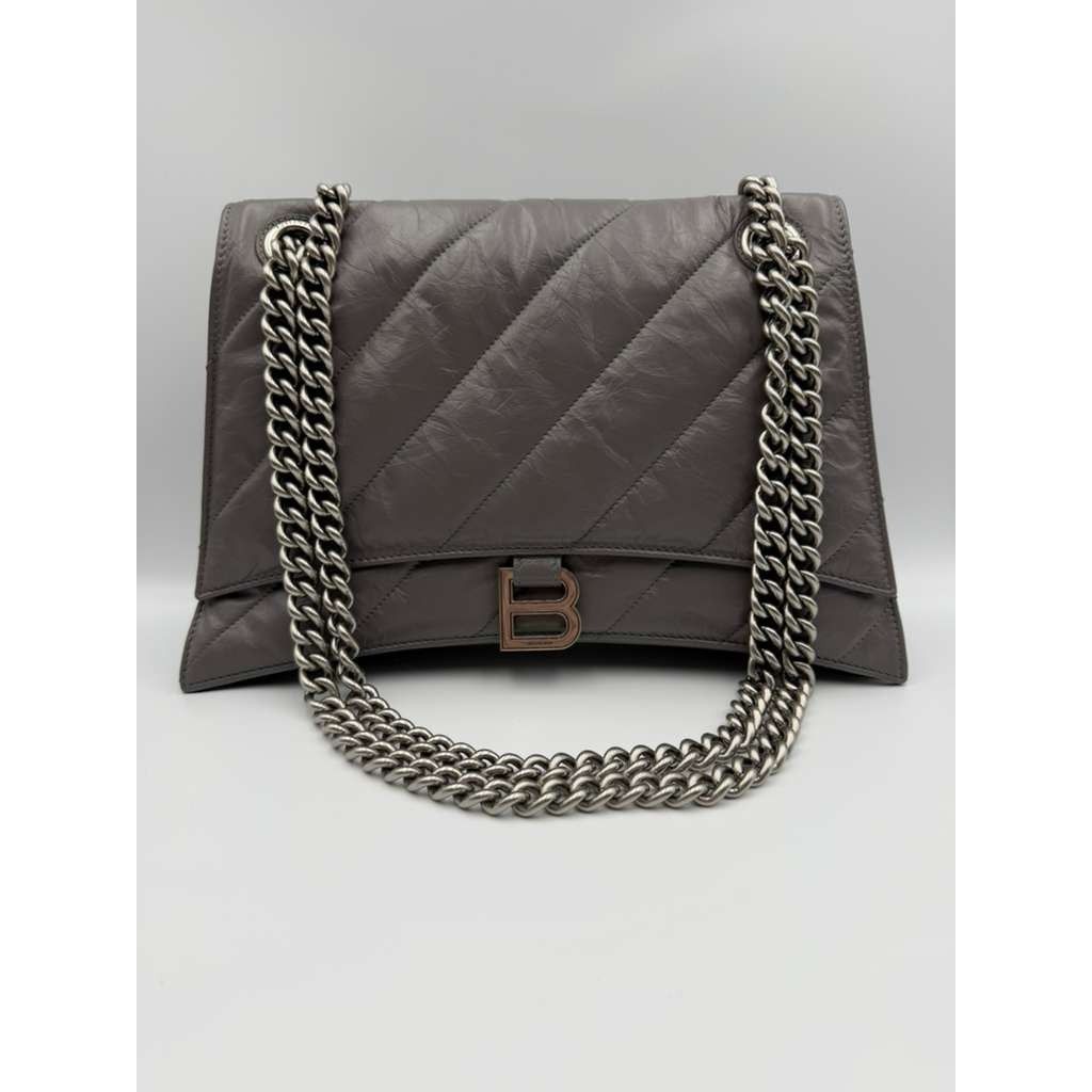 Balenciaga CC31 Size: OS / Crush Chain Bag in Grey Size ONE SIZE - 1 Thumbnail