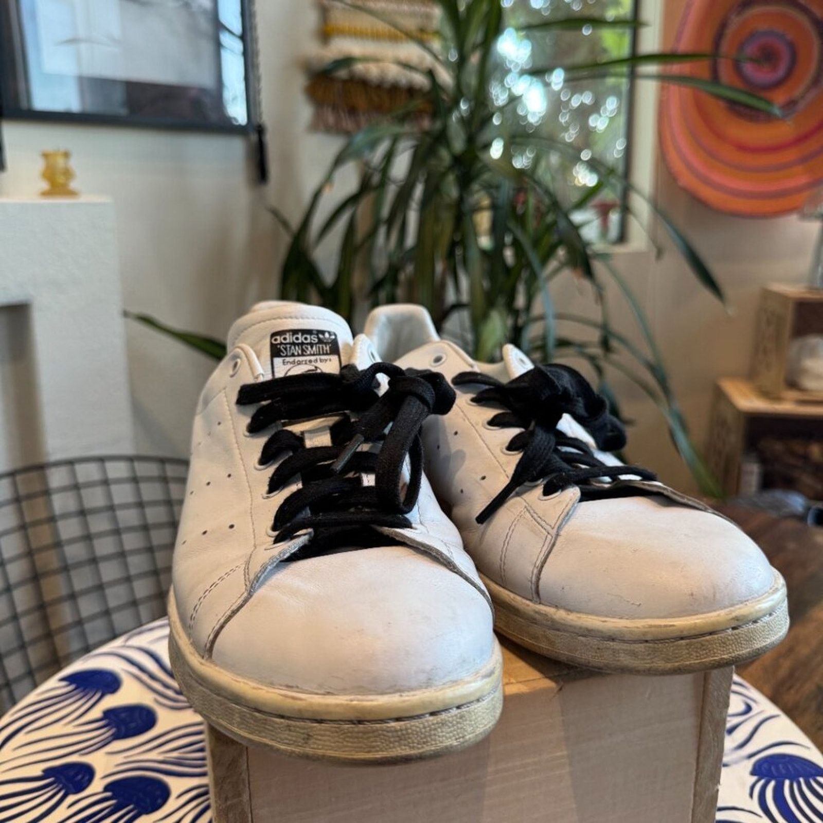 Adidas Adidas Stan Smith White Leather, Men’s 10.5, Great Condition Size US 10.5 / EU 43-44 - 5 Thumbnail