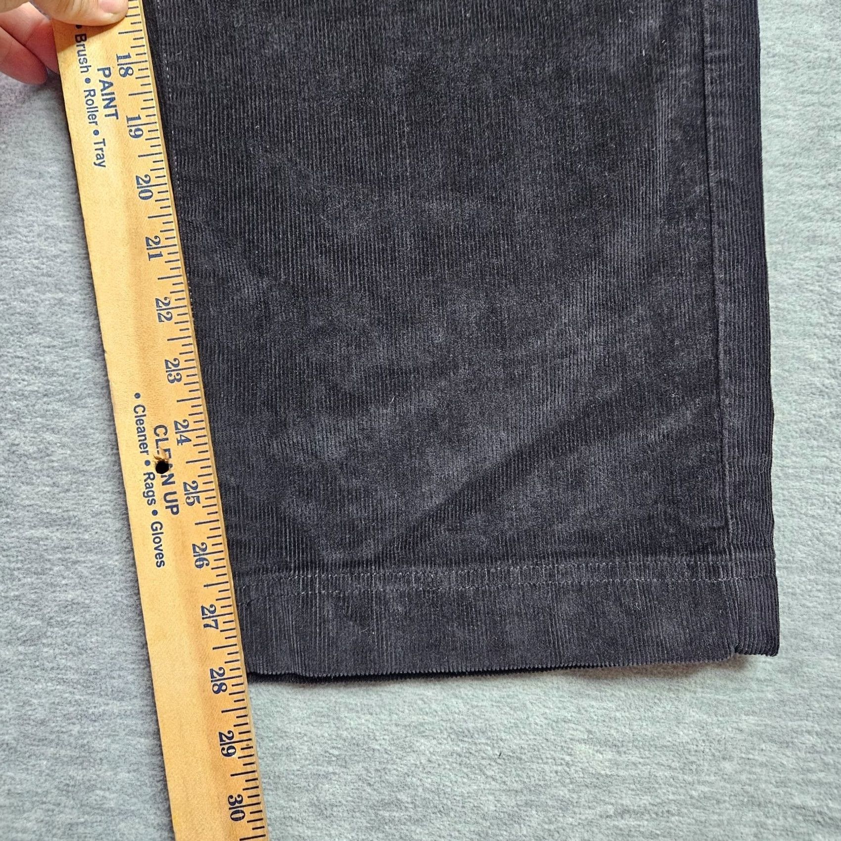 Everlane EVERLANE Black Wide Leg Corduroy High Rise Pant 14 Women's Pants Size 36" / US 14 / IT 50 - 6 Thumbnail