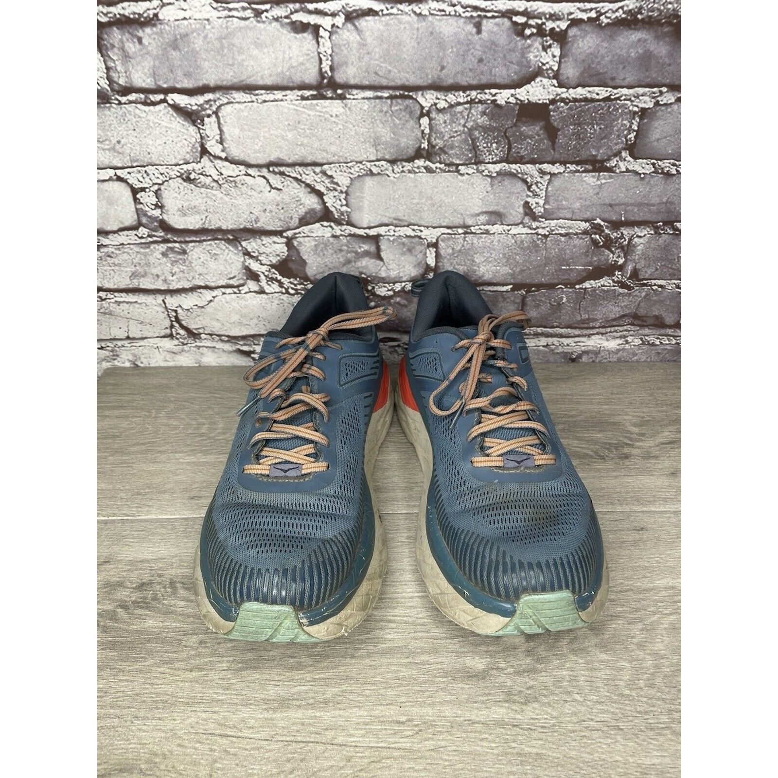 Hoka Hoka One One Bondi 7 110518 RTOS Blue Synthetic Running Shoe Size US 10.5 / EU 43-44 - 22 Thumbnail