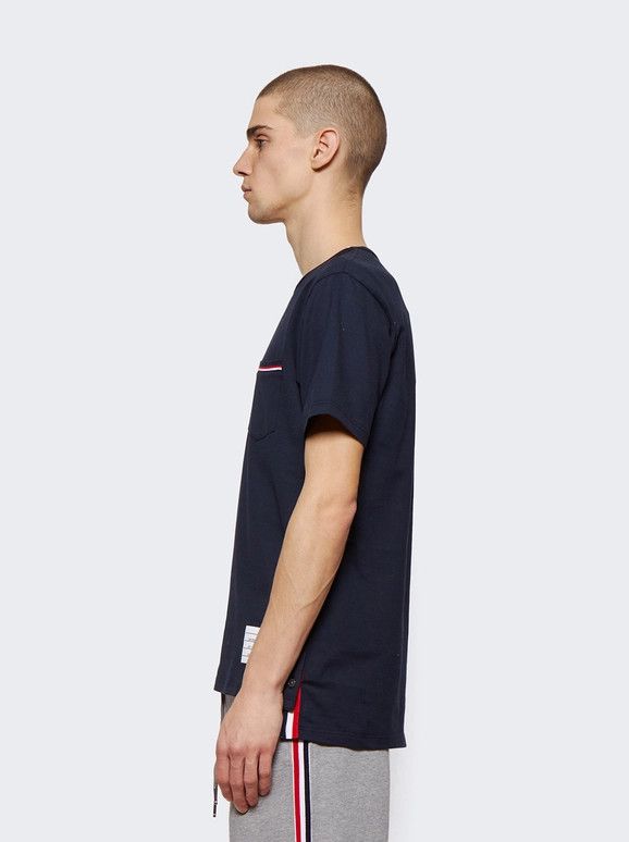 Thom Browne o1s22i1n1124 Questa T-Shirt in Navy Blue Size US L / EU 52-54 / 3 - 4 Thumbnail