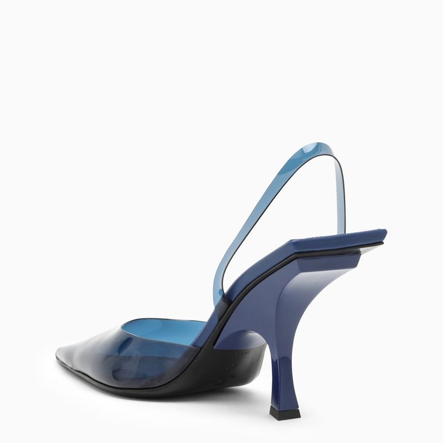 The Attico o1d2blof1024 PVC Slingback in Blue Size US 7 / IT 37 - 4 Thumbnail
